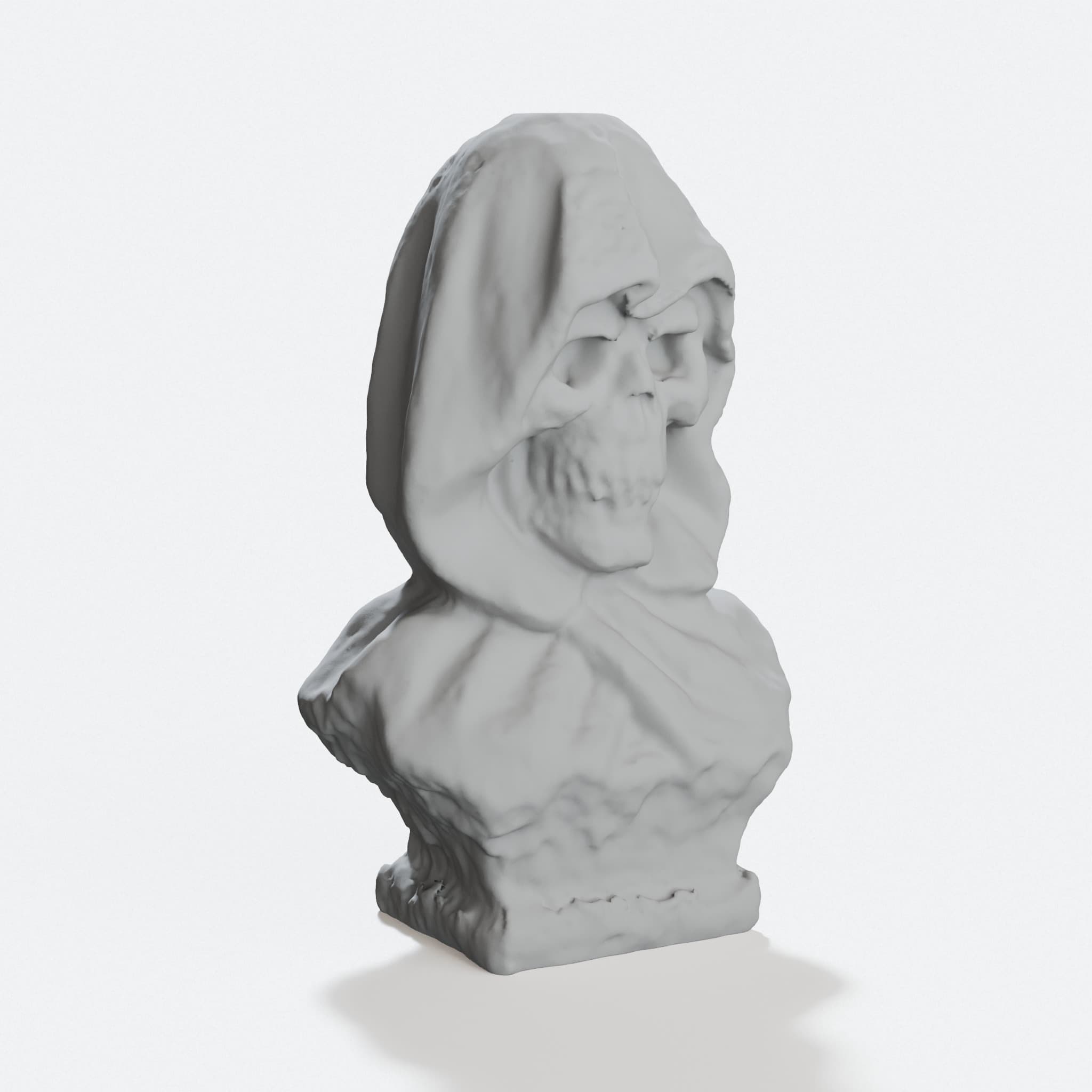 Grim Reaper Sculpture – 3D Printed Wall Art