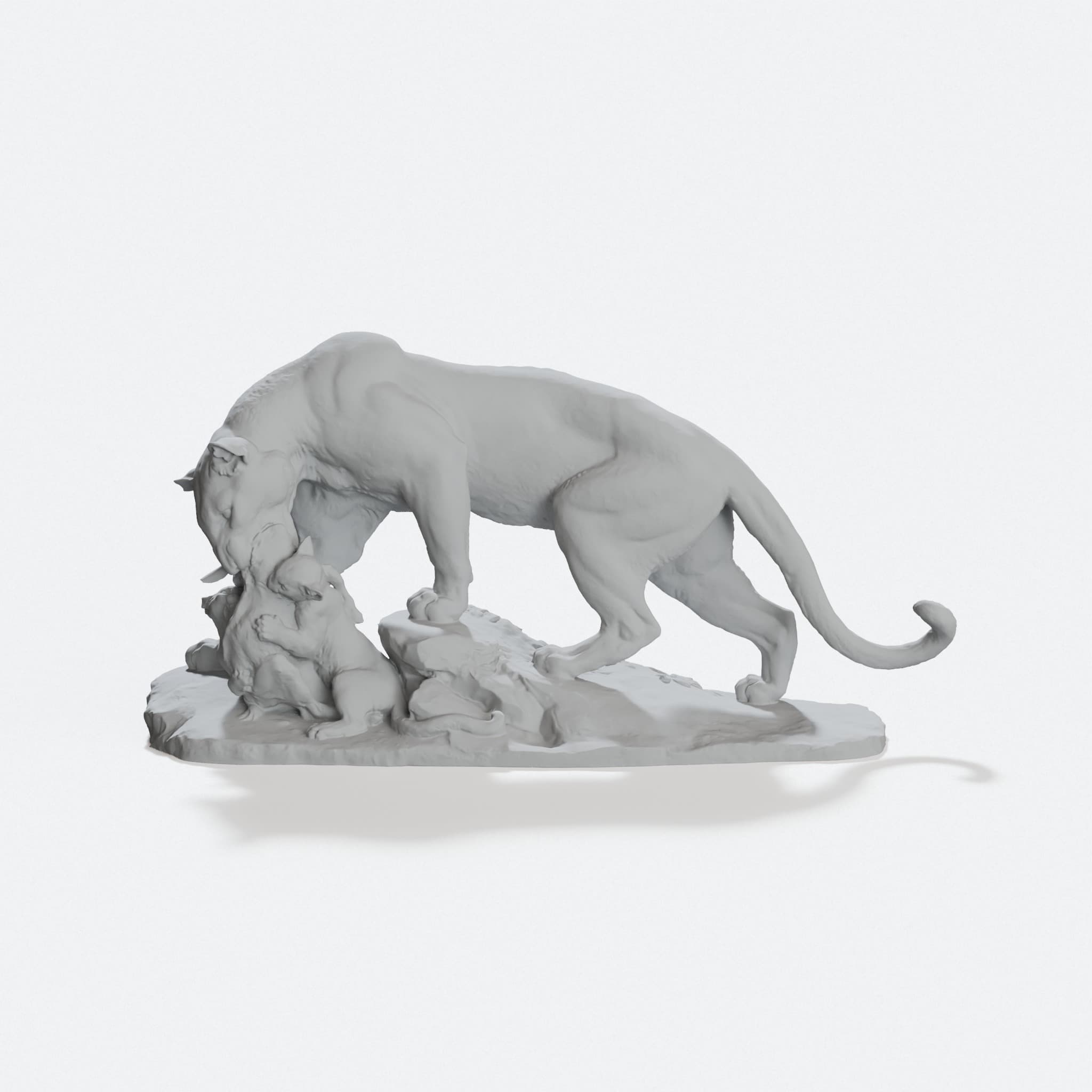 Panther Sculpture 3D Scan