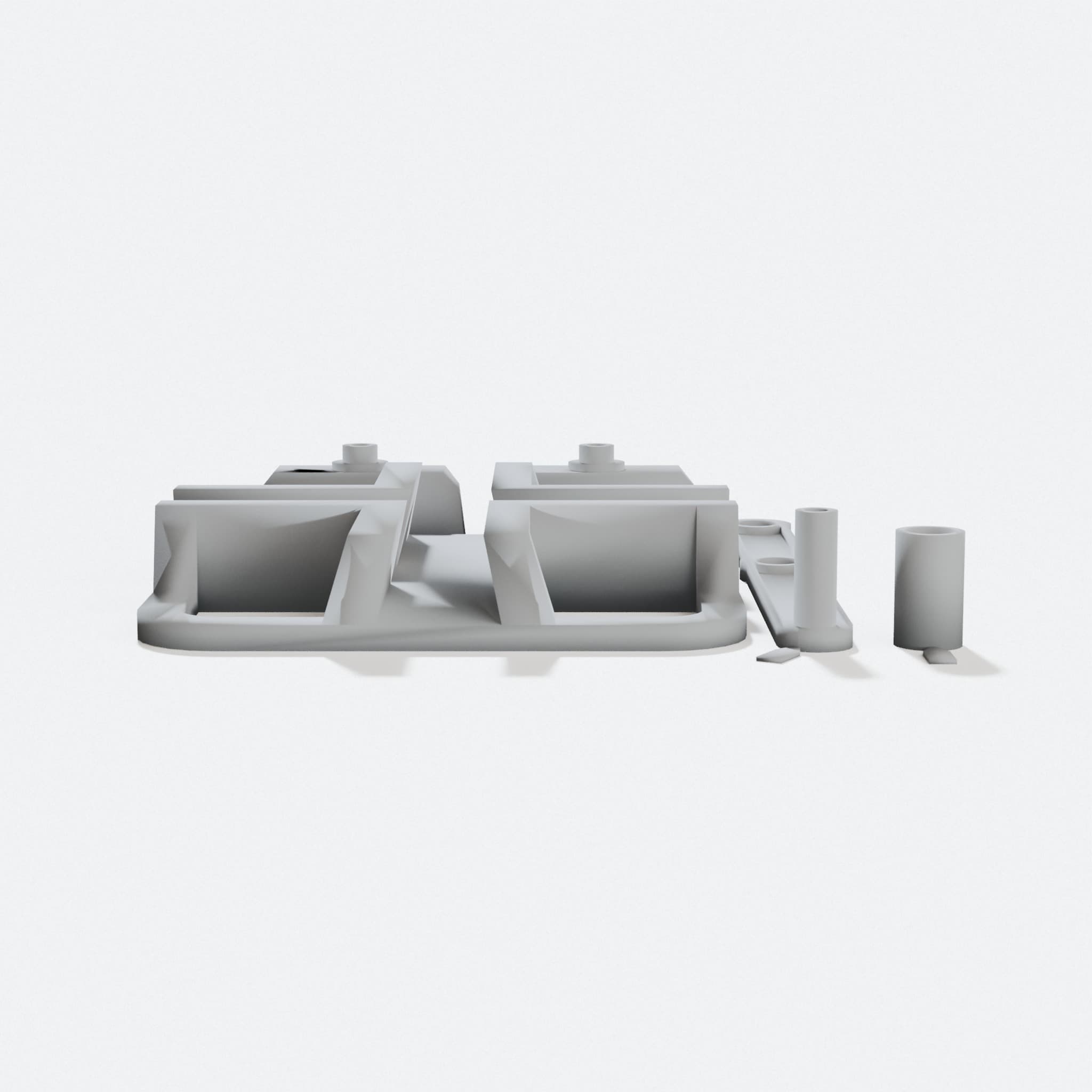 3D Printed Piston Toy, Movable Cross Design