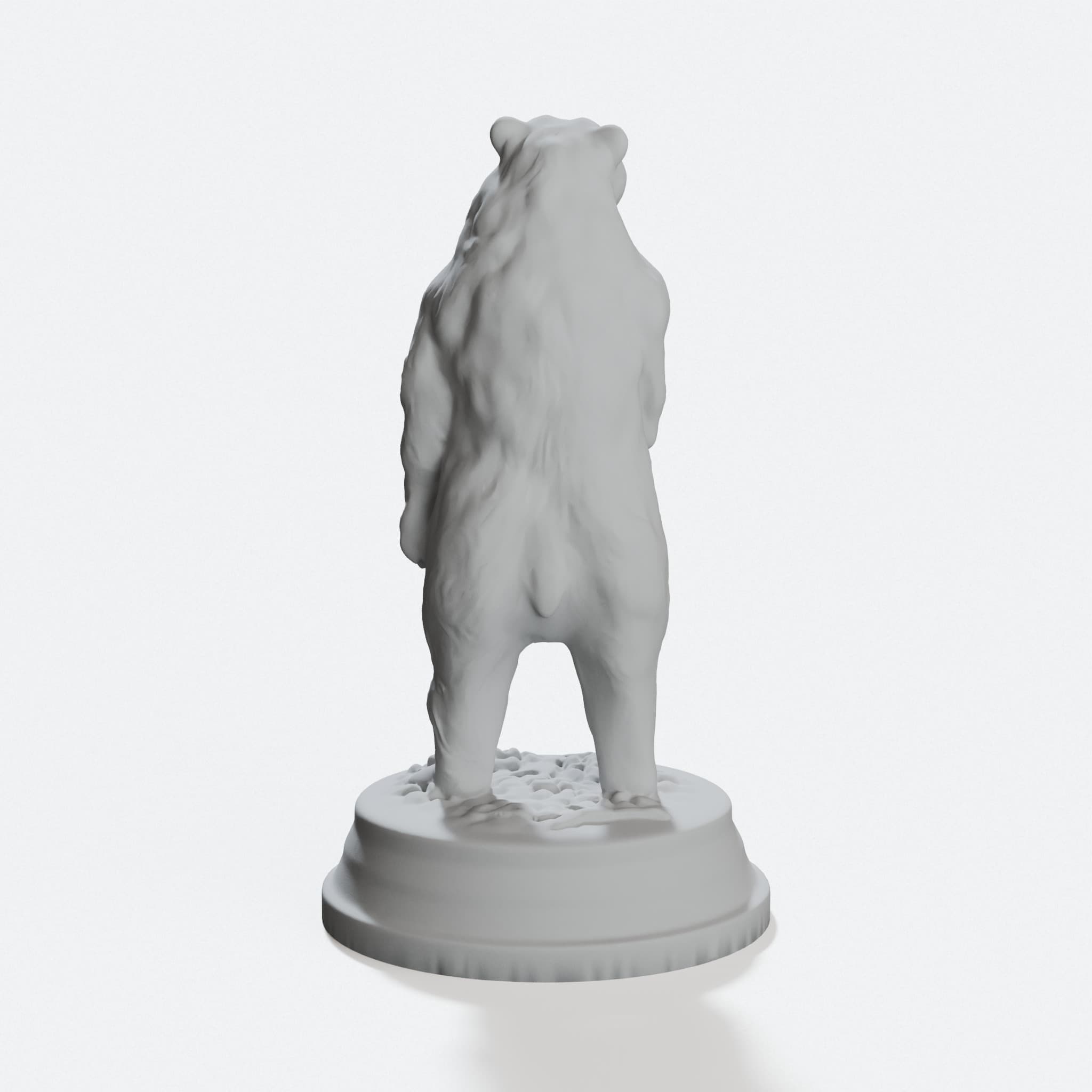 Brown Bear Sculpture – 3D Printed Wall Art