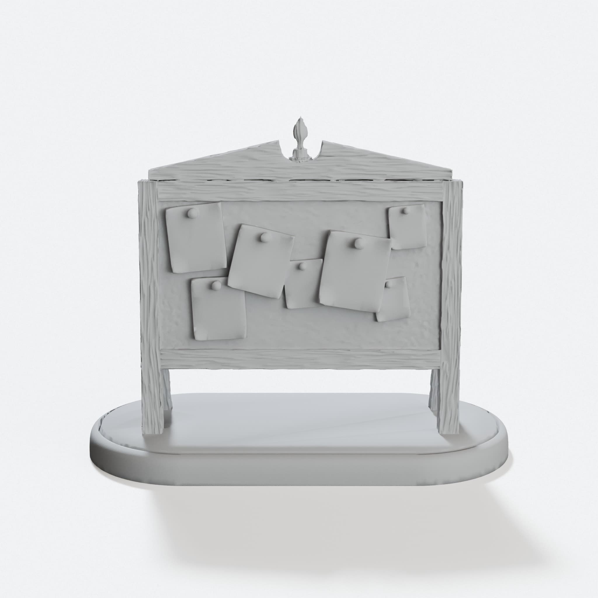 The Notice Board 3D Printed Tabletop Terrain