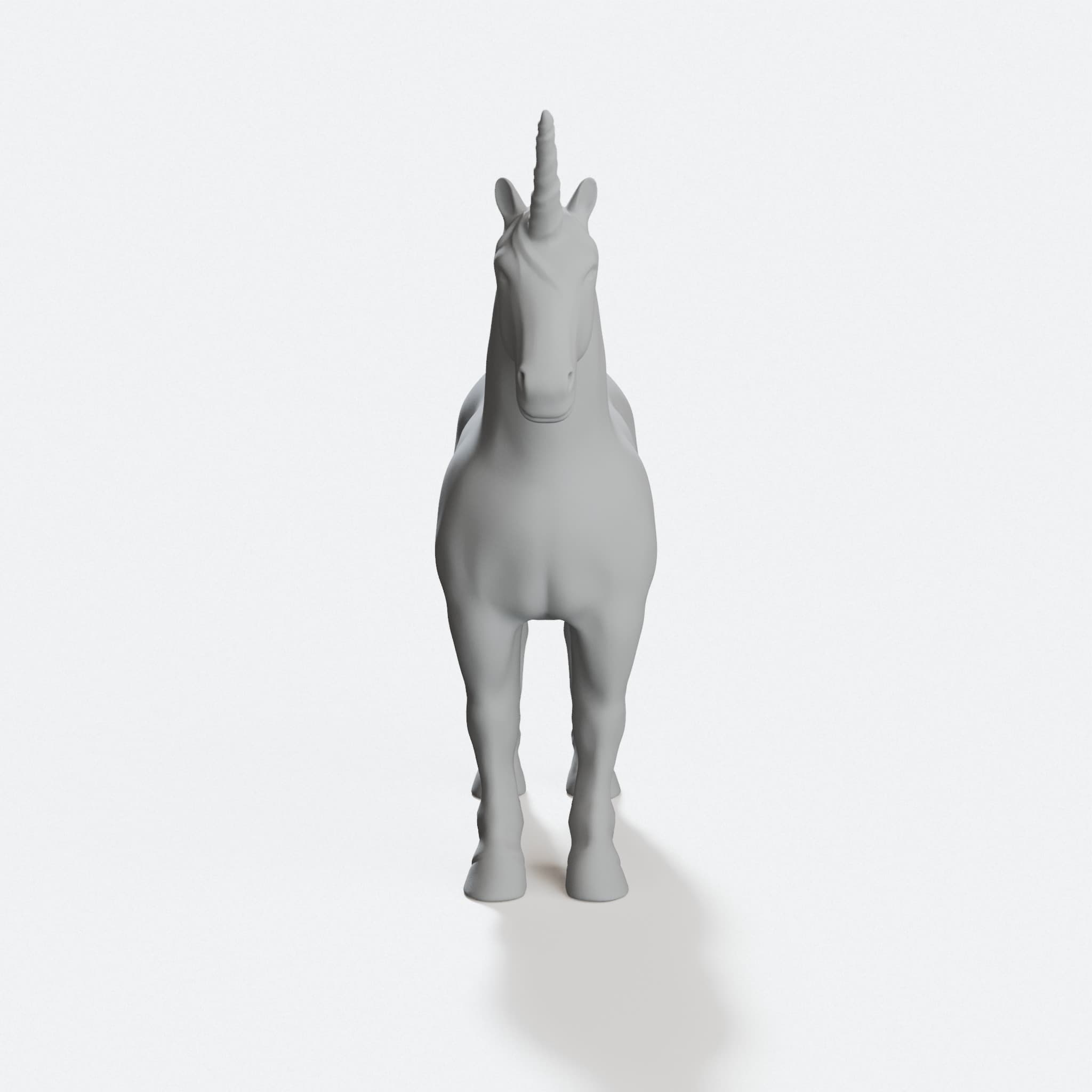 Unicorn 3D Printed Toy Figure – Snap-Together Design