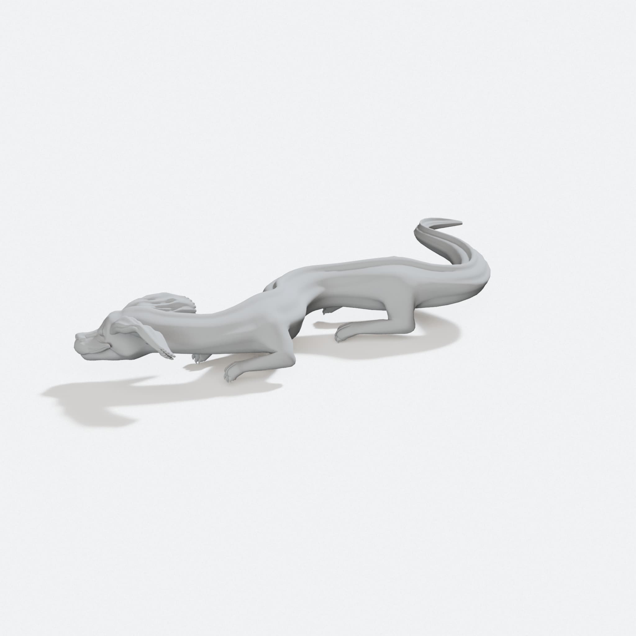 Falkor 3D Printed Toy Dragon Figurine