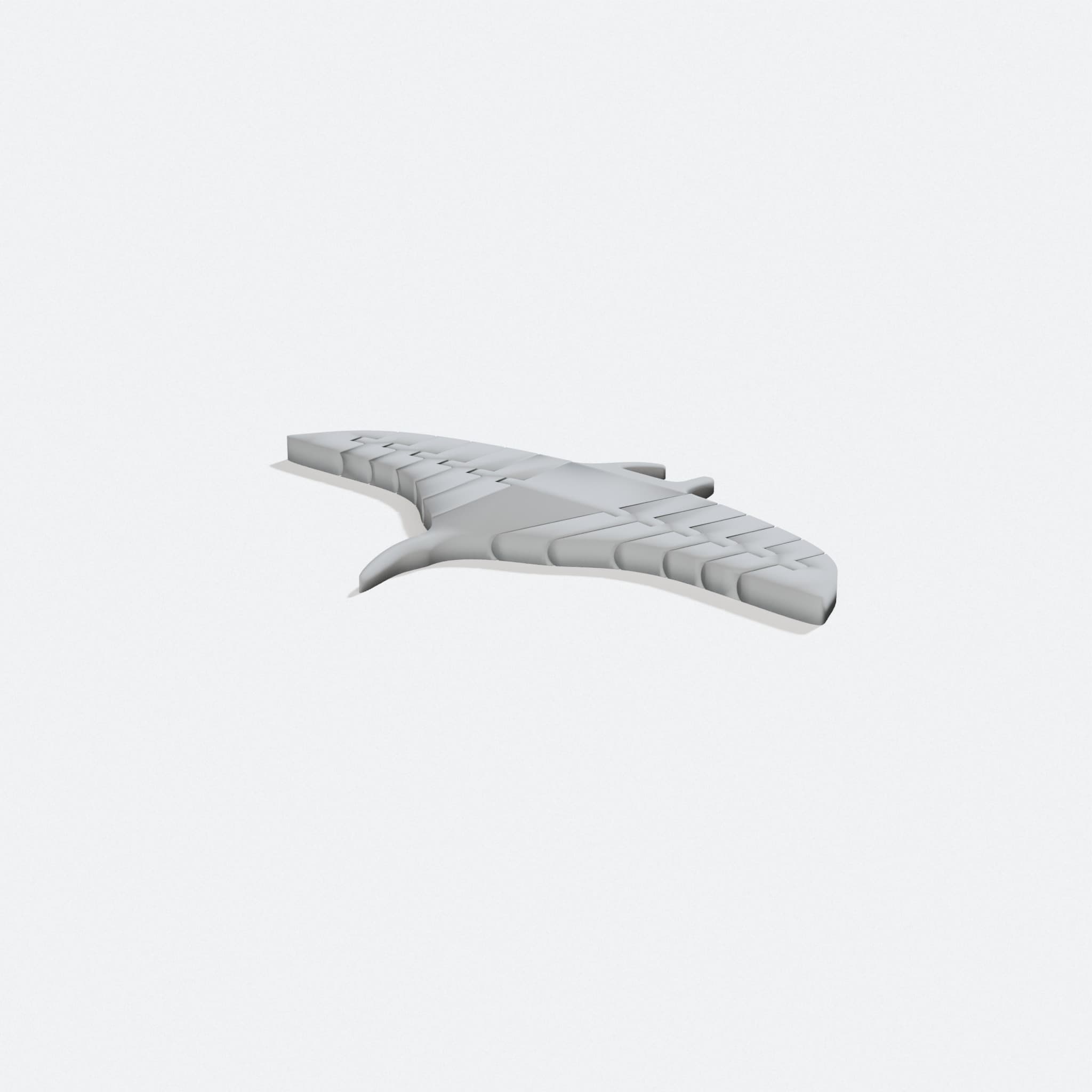 Flexi Articulated Manta Ray 3D Printed Toy