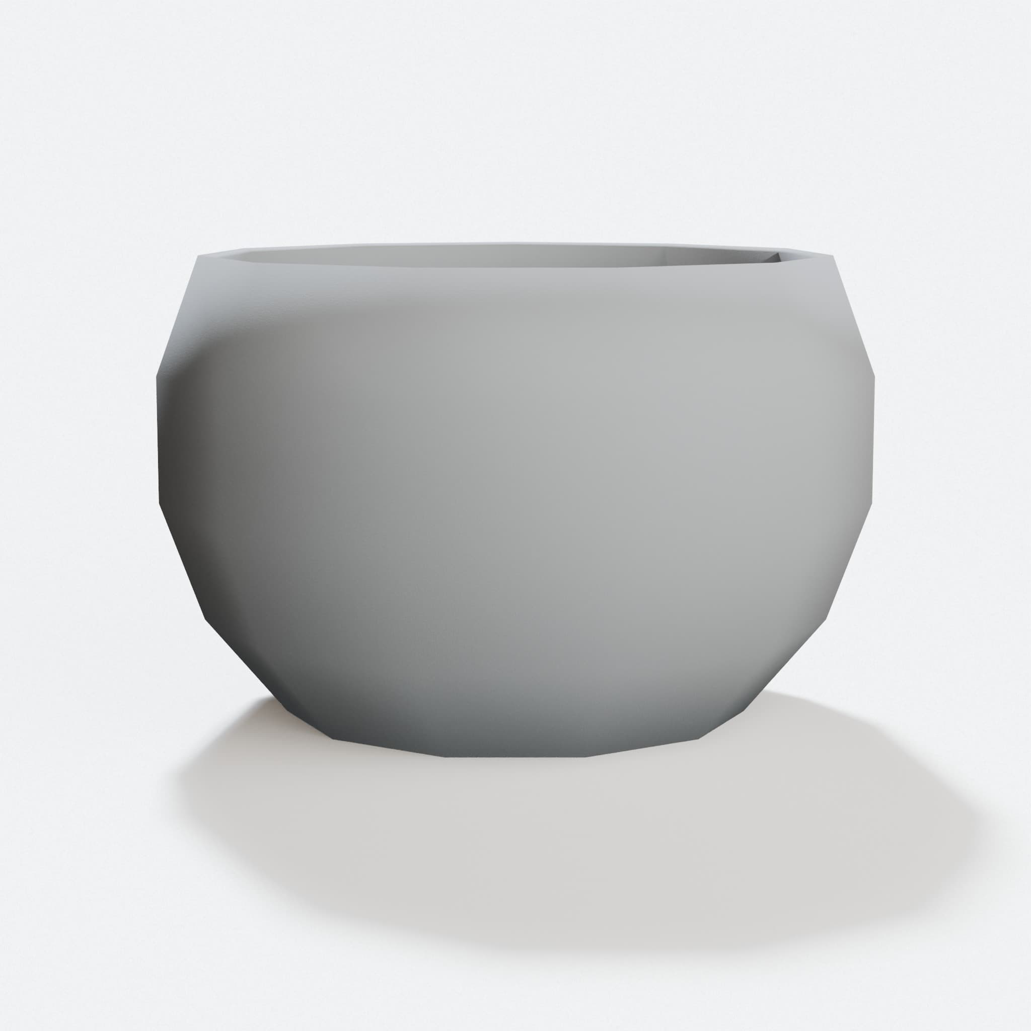 Low Poly Plant Pot 3D Printed Home Decor