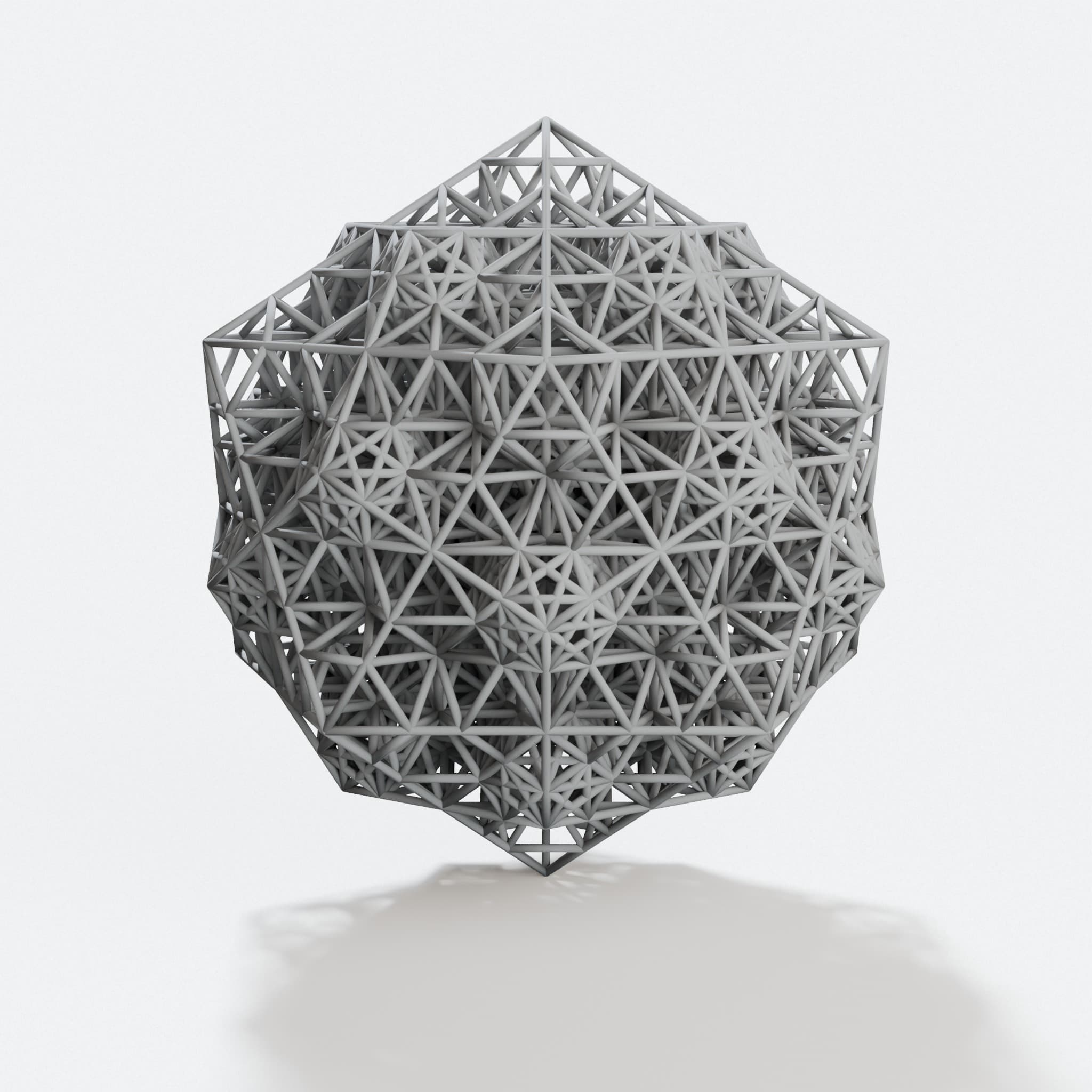 QSN 3D Printed Ornament, Math Art Torture Test