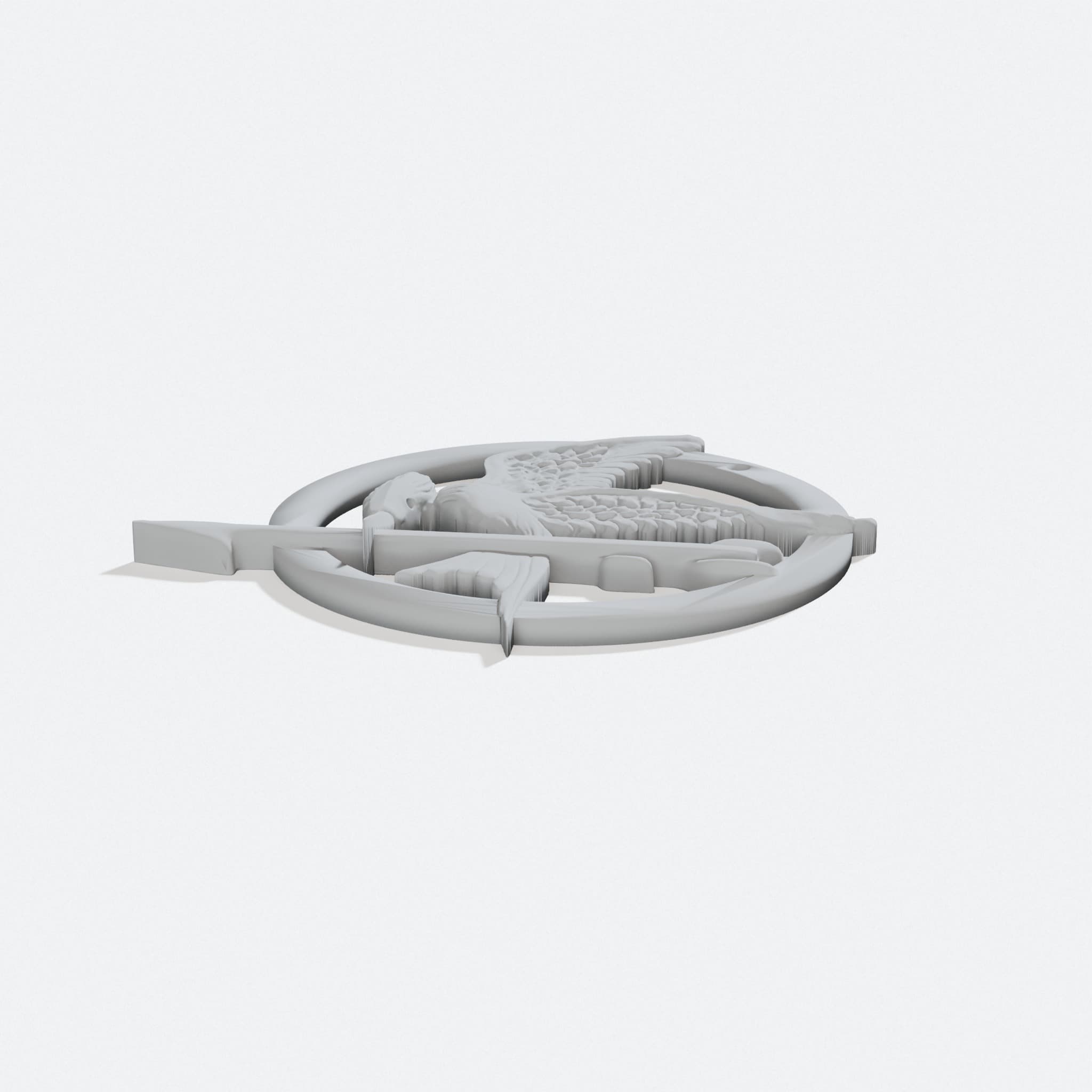 Mockingjay Emblem 3D Printed Home Decor Wall Art Pendant