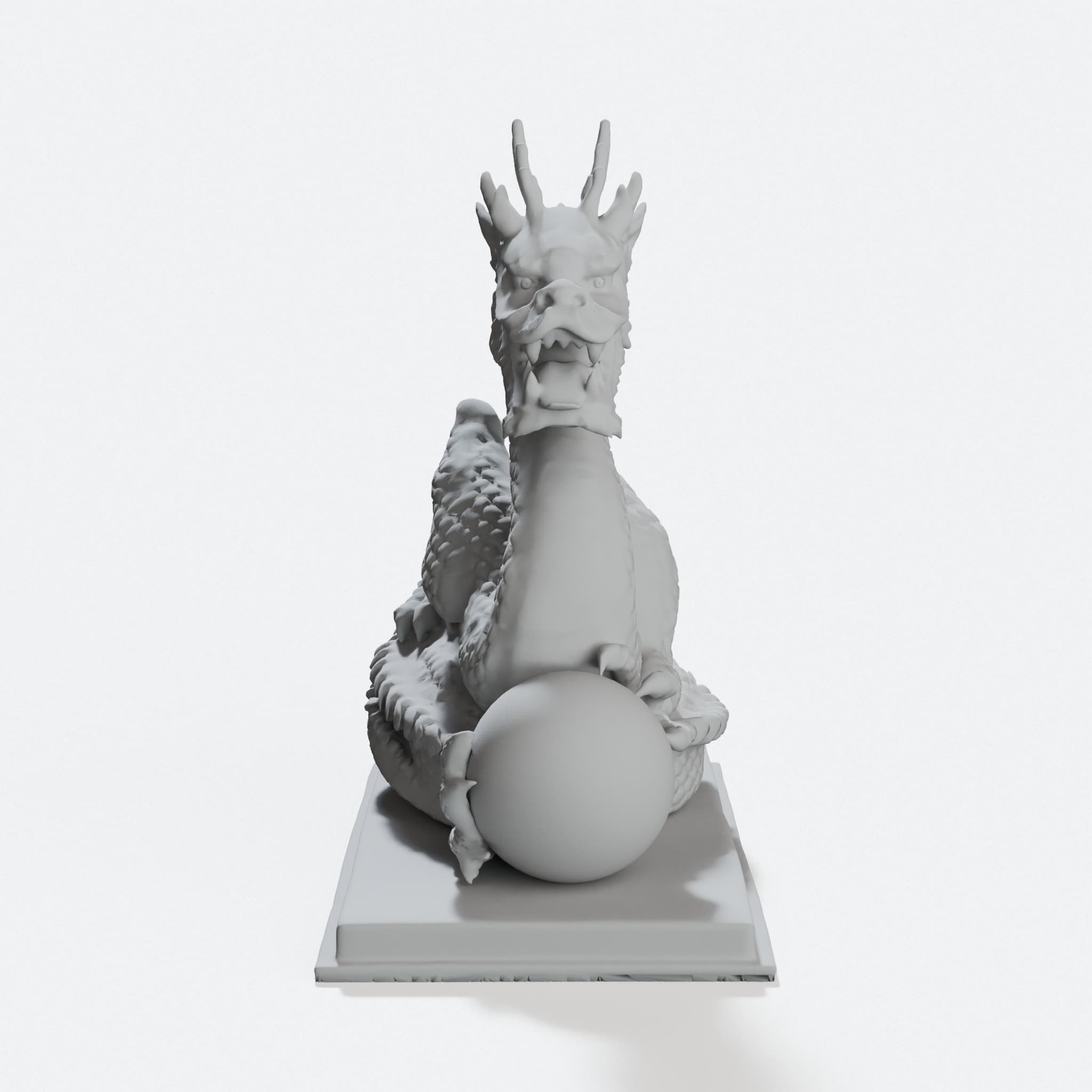 3D Printable Dragon Toy Figure