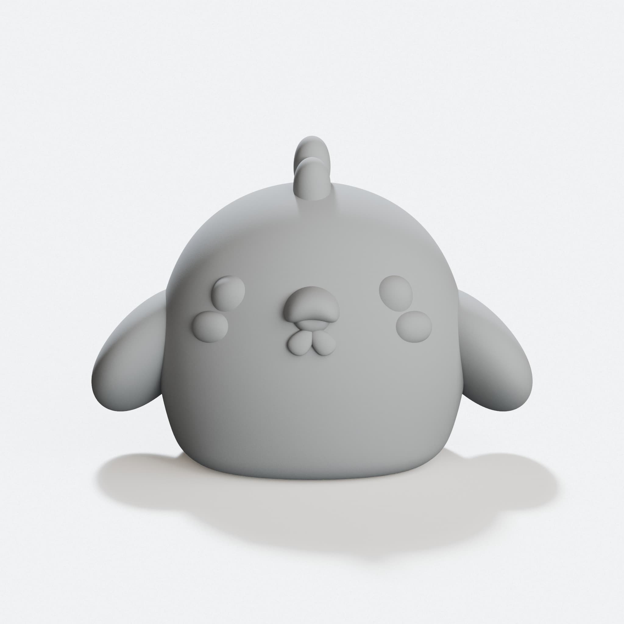 Chicken 3D Printable Toy Figure