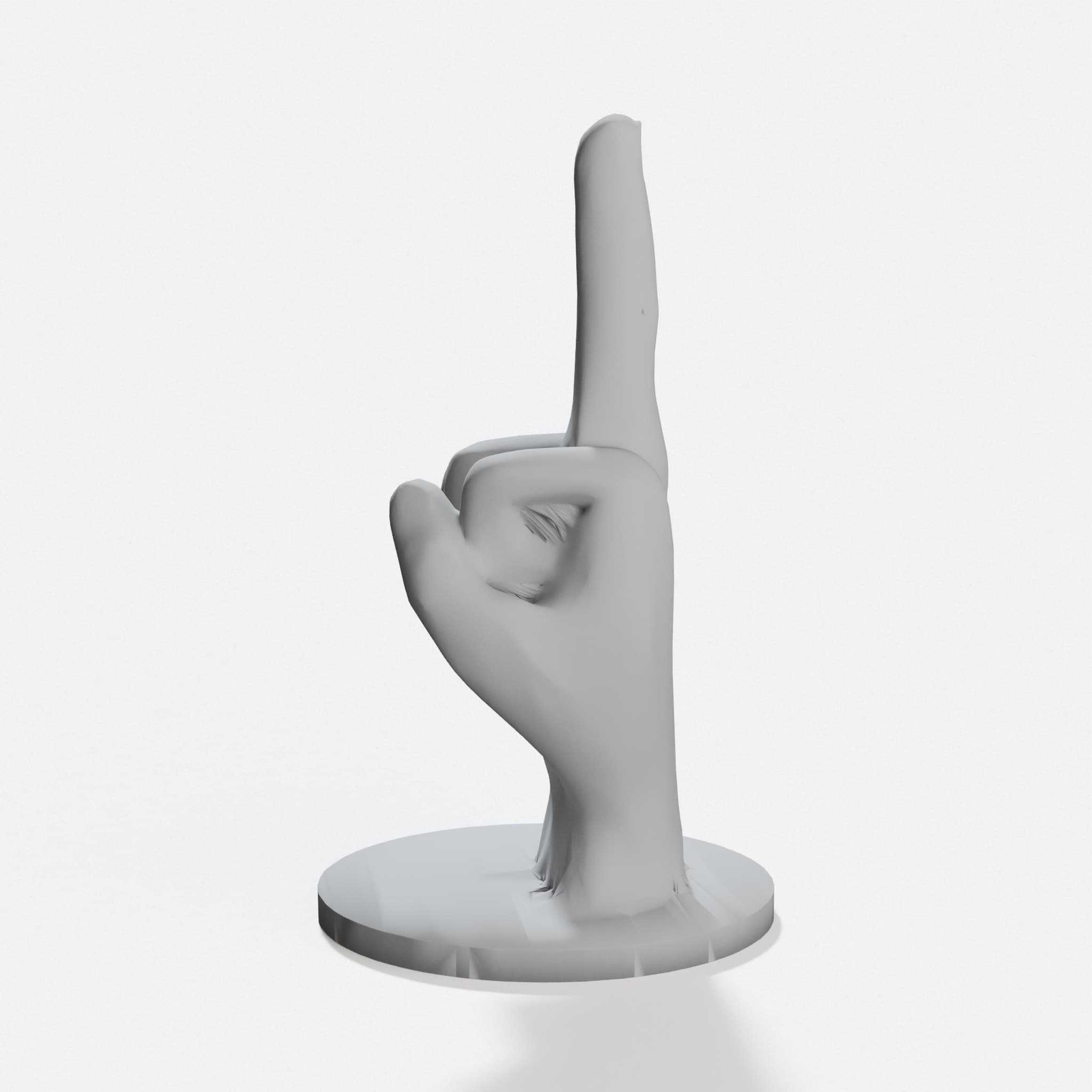 Supportless Middle Finger - 3D Printed Gag Toy