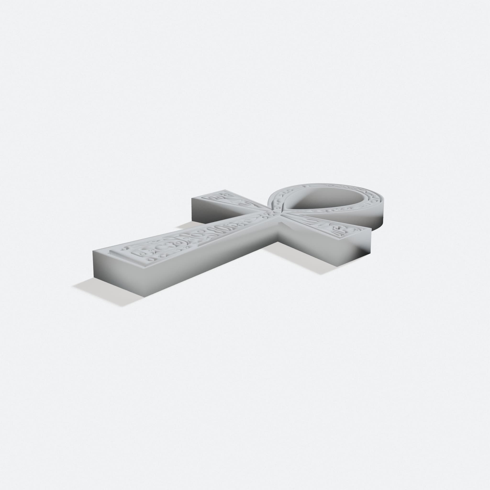 Ancient Egyptian Ankh Replica, Hieroglyph Decor