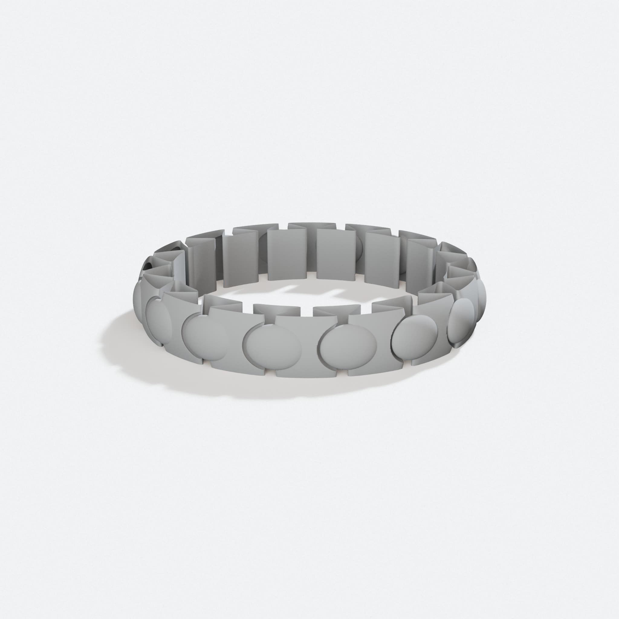 Overlapping Ellipse Bracelet, 3D Printed Gift