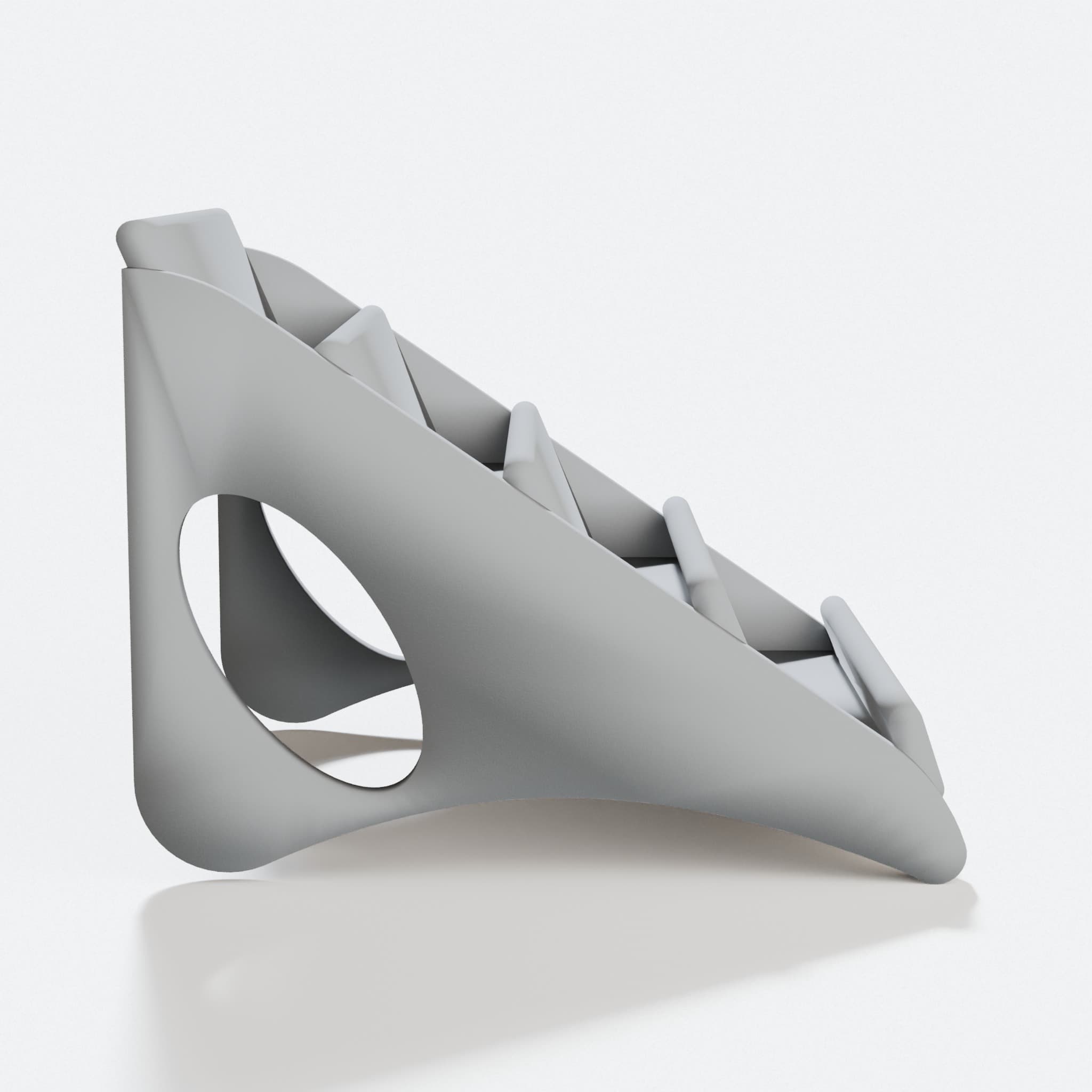4-Slot Business Card Holder 3D Printed Office Organizer