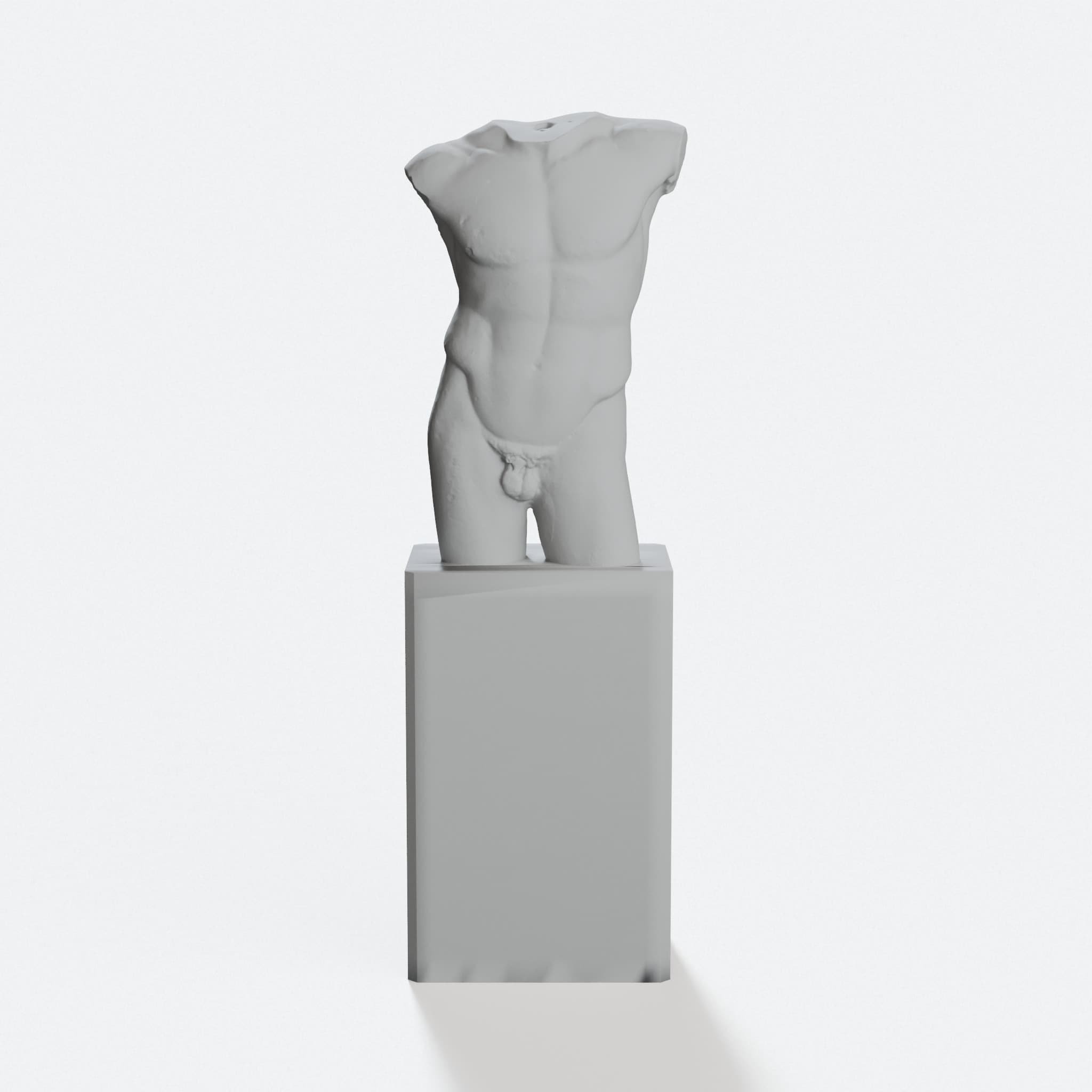 Male Torso Diadumenus Classical Sculpture 3D Print File