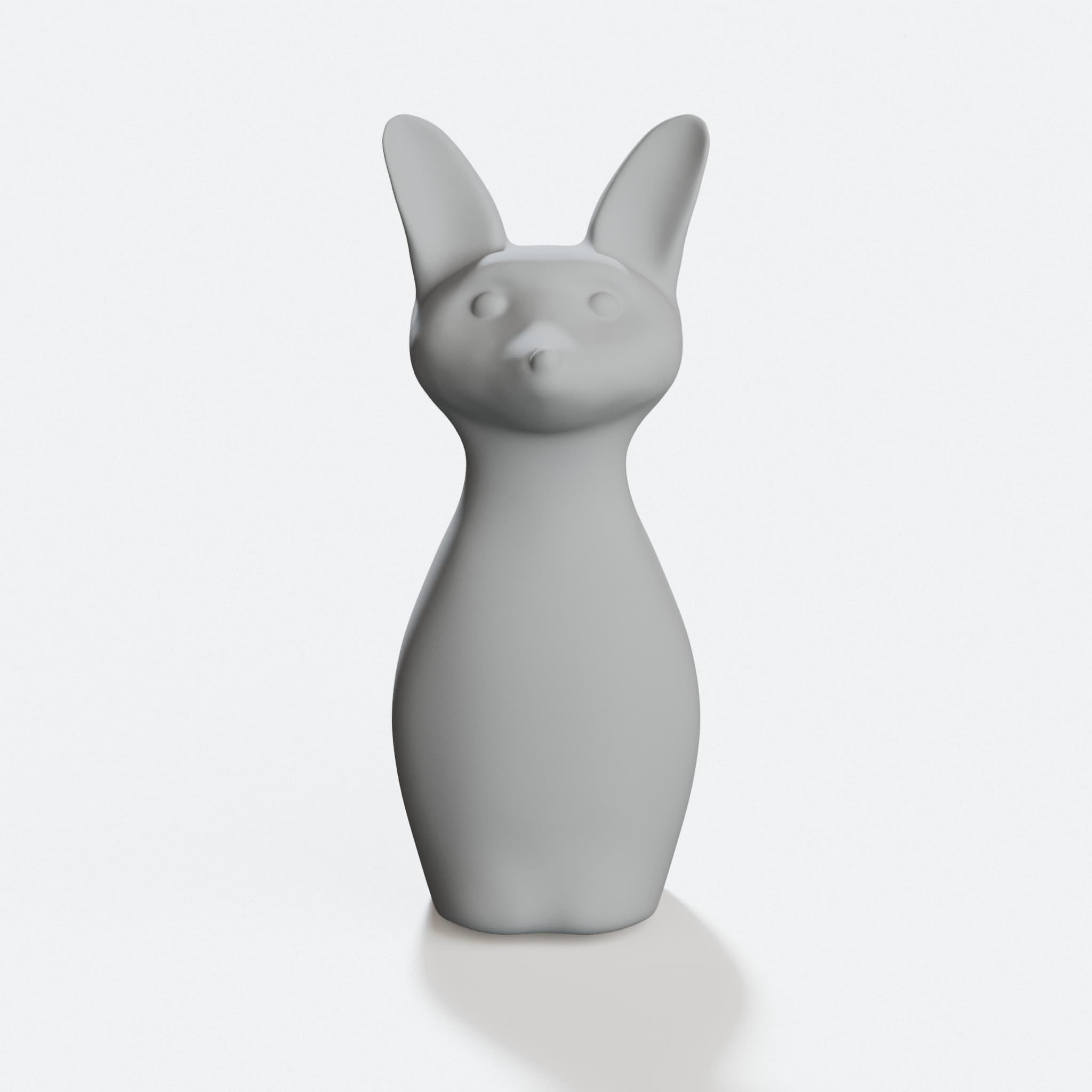 Sitting Fox 3D Printed Toy
