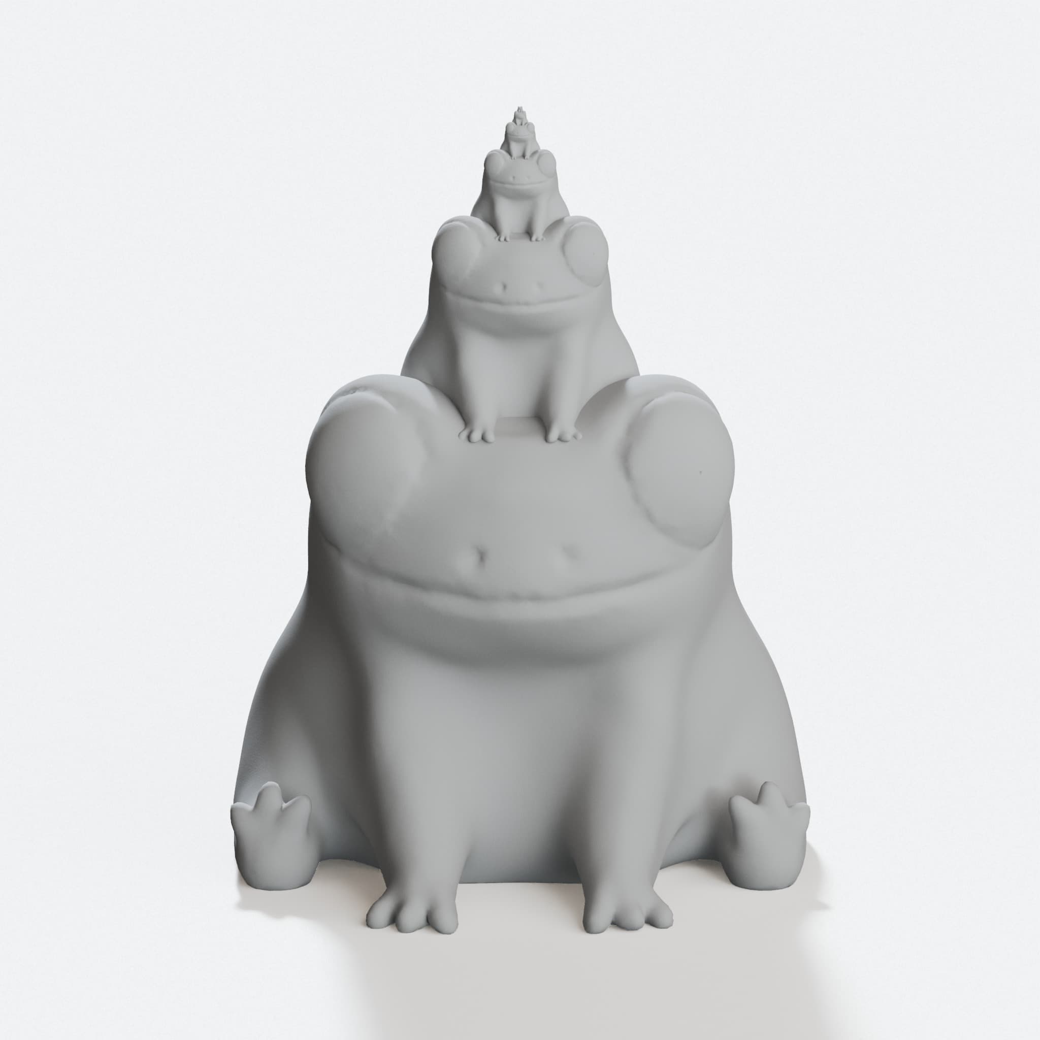 Fred the Frog 3D Printed Toy, Stacked Design