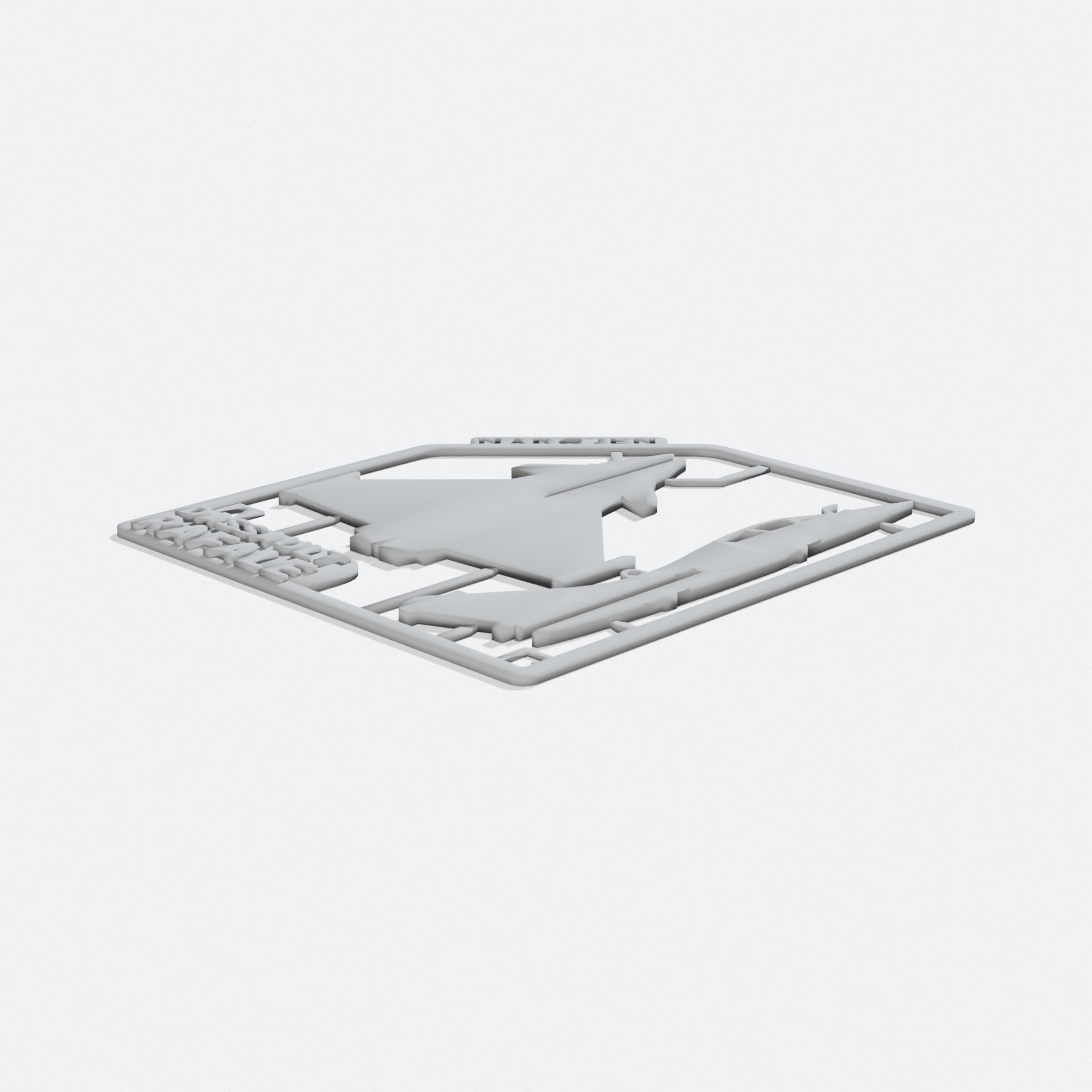 Dassault Rafale 3D Printed Toy Model Kit Card
