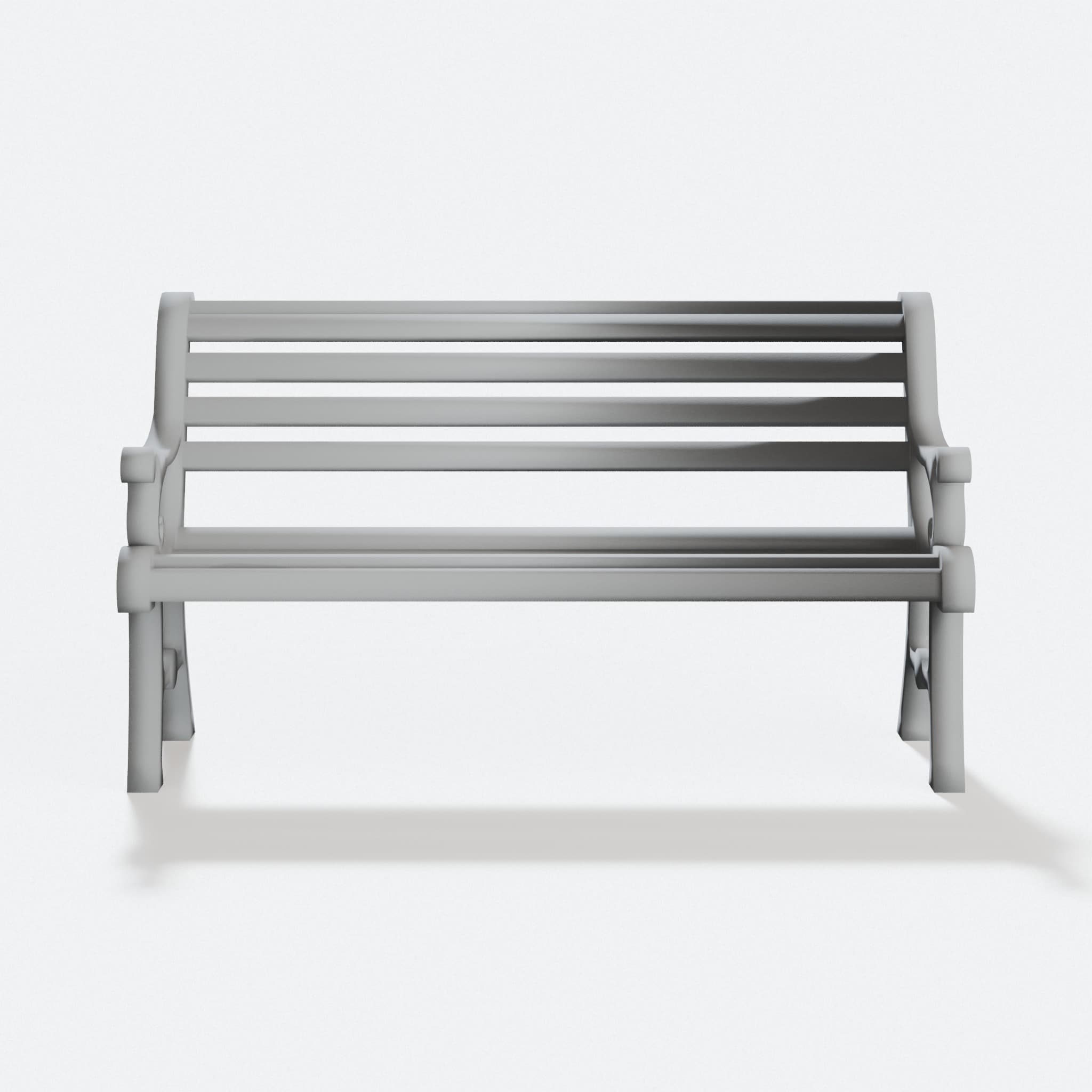 1:24 Park Bench - Miniature Dollhouse Furniture