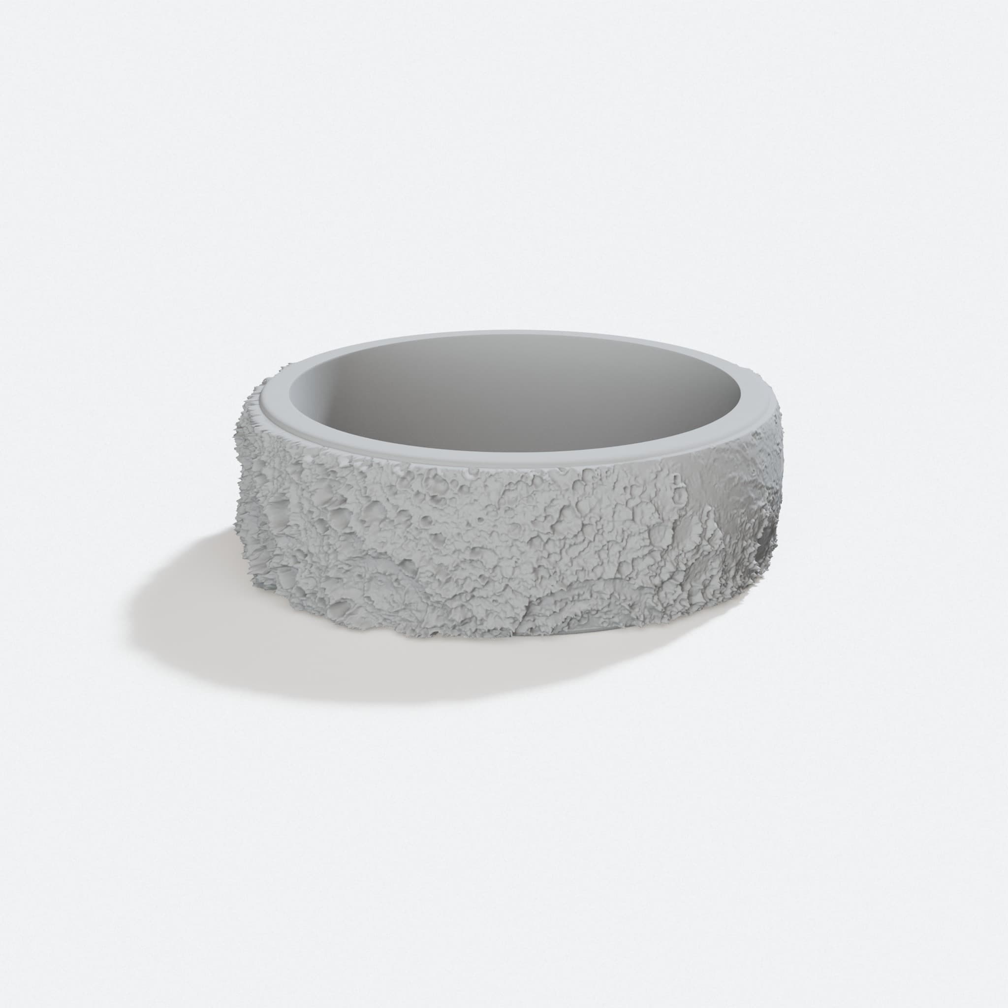 Moon Ring 3D Printed Gift, Space Jewelry