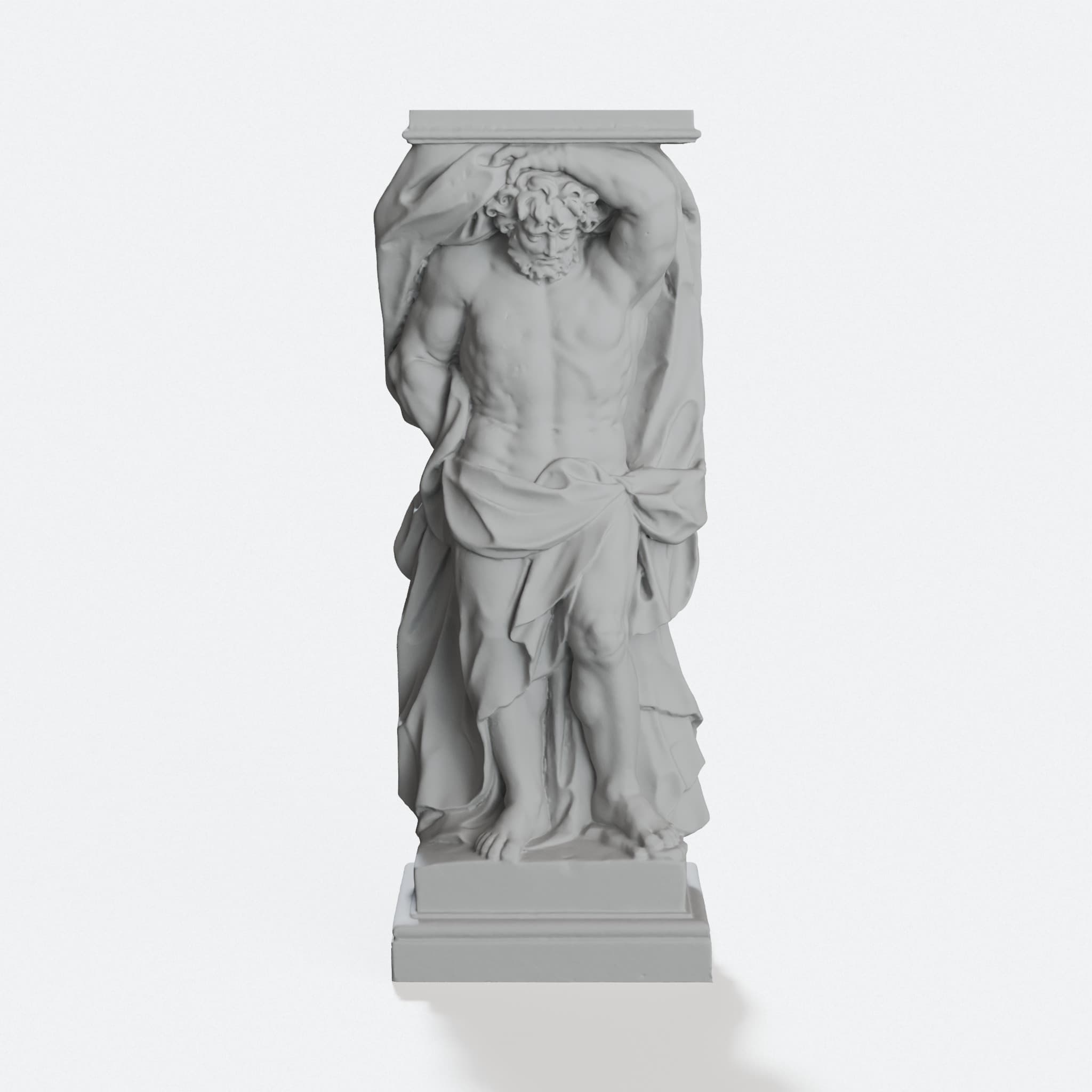 Atlas Support Pillar 3D Printed Home Decor