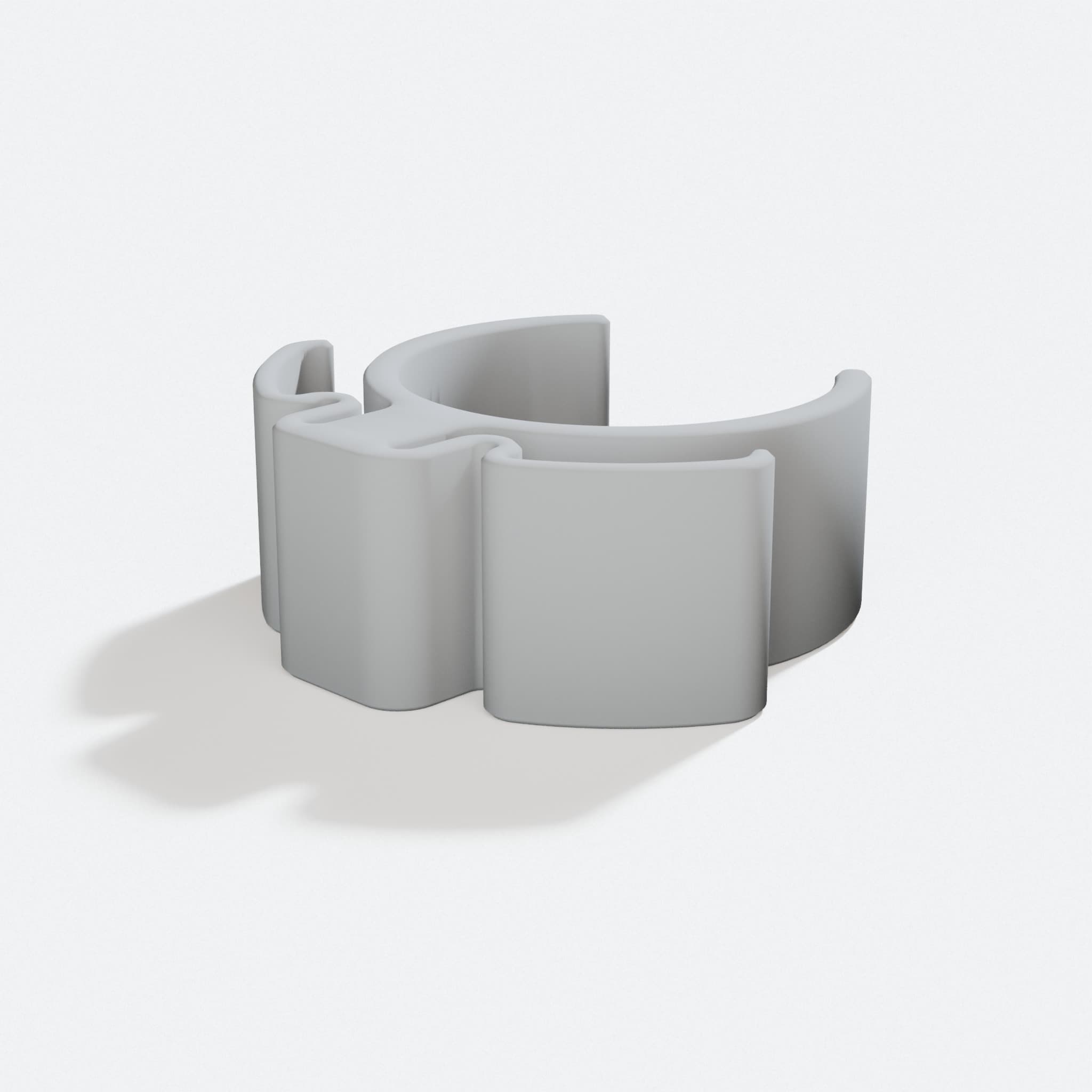 Cable Holder for Metal Rack, 19mm Pole Organizer