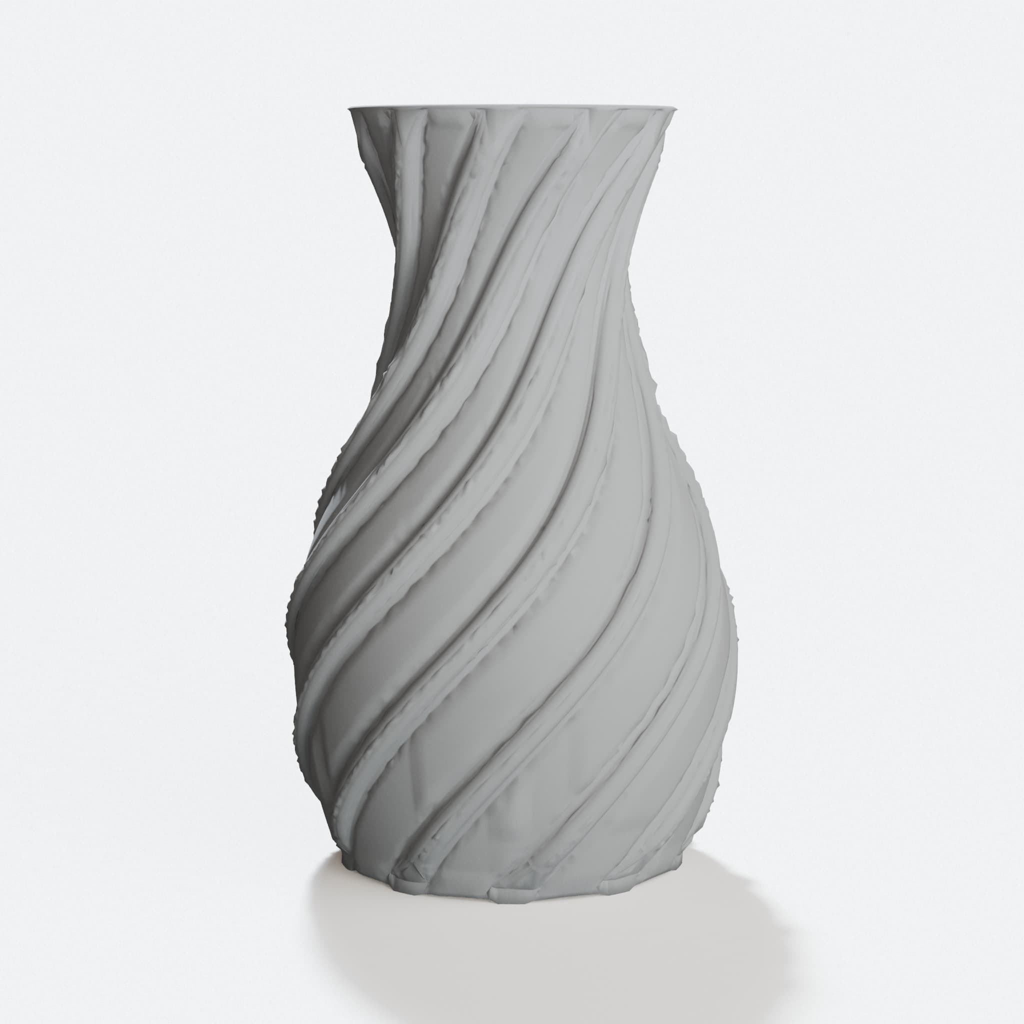 Spiral Vase – 3D Printed Home Decor for Fresh or Dried Flowers