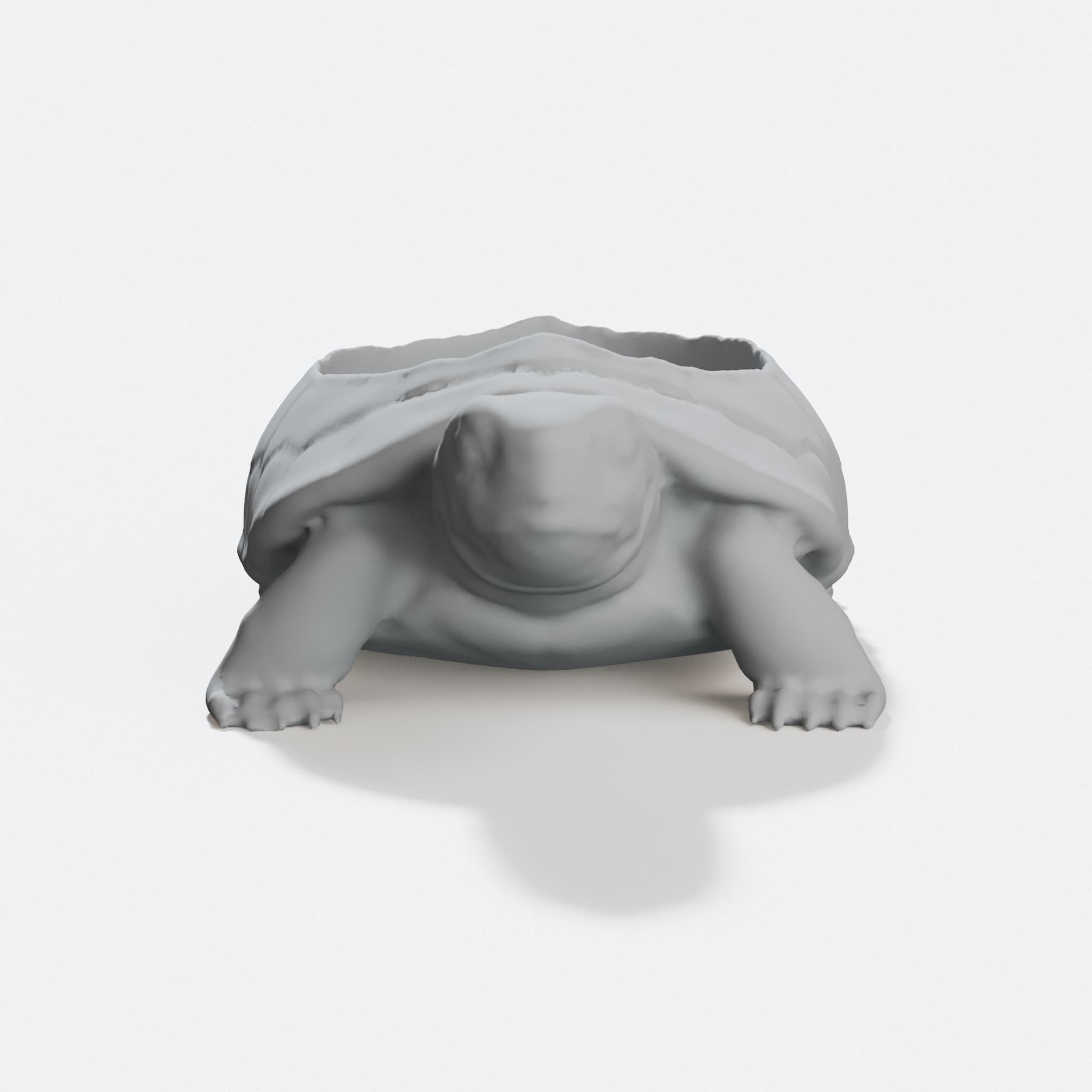 3D Printed Turtle Planter for Home Decor