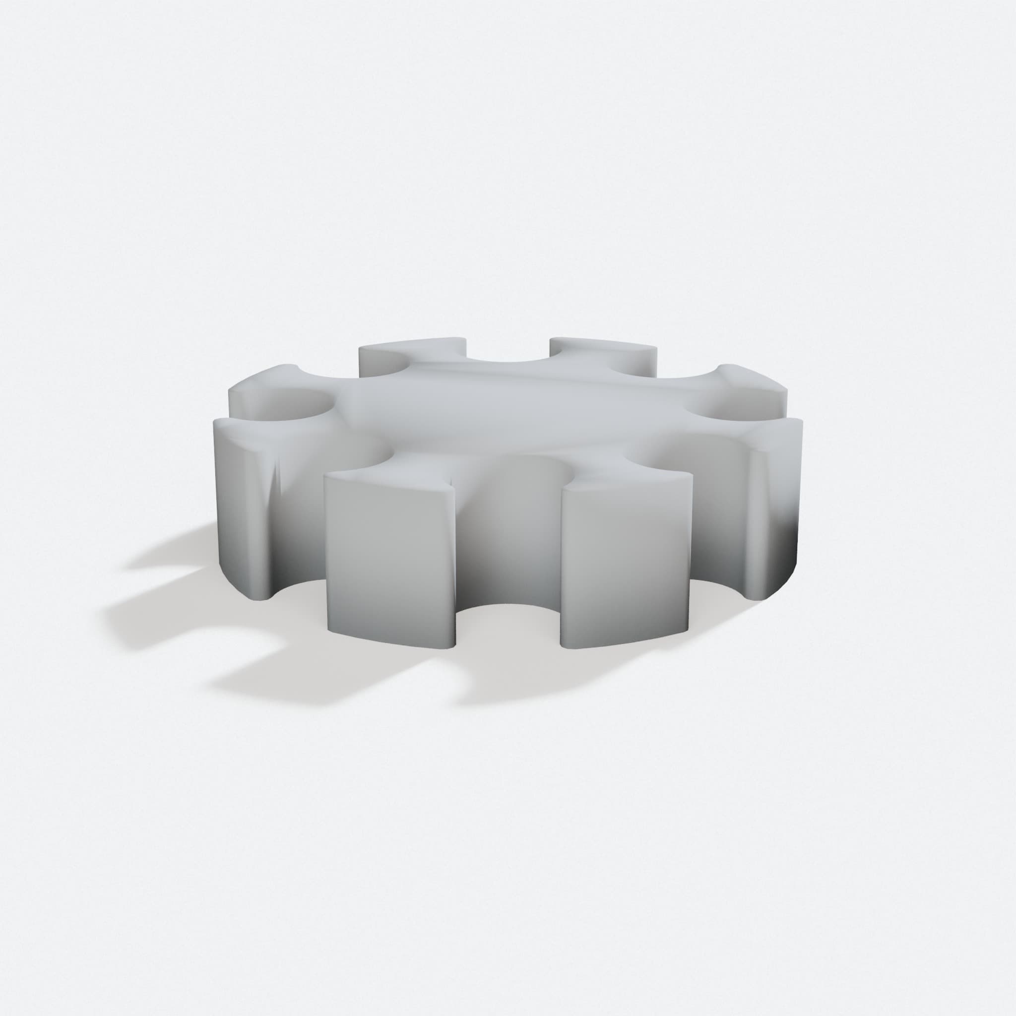 Snowflake Mac USB Cable Organizer 3D Printed