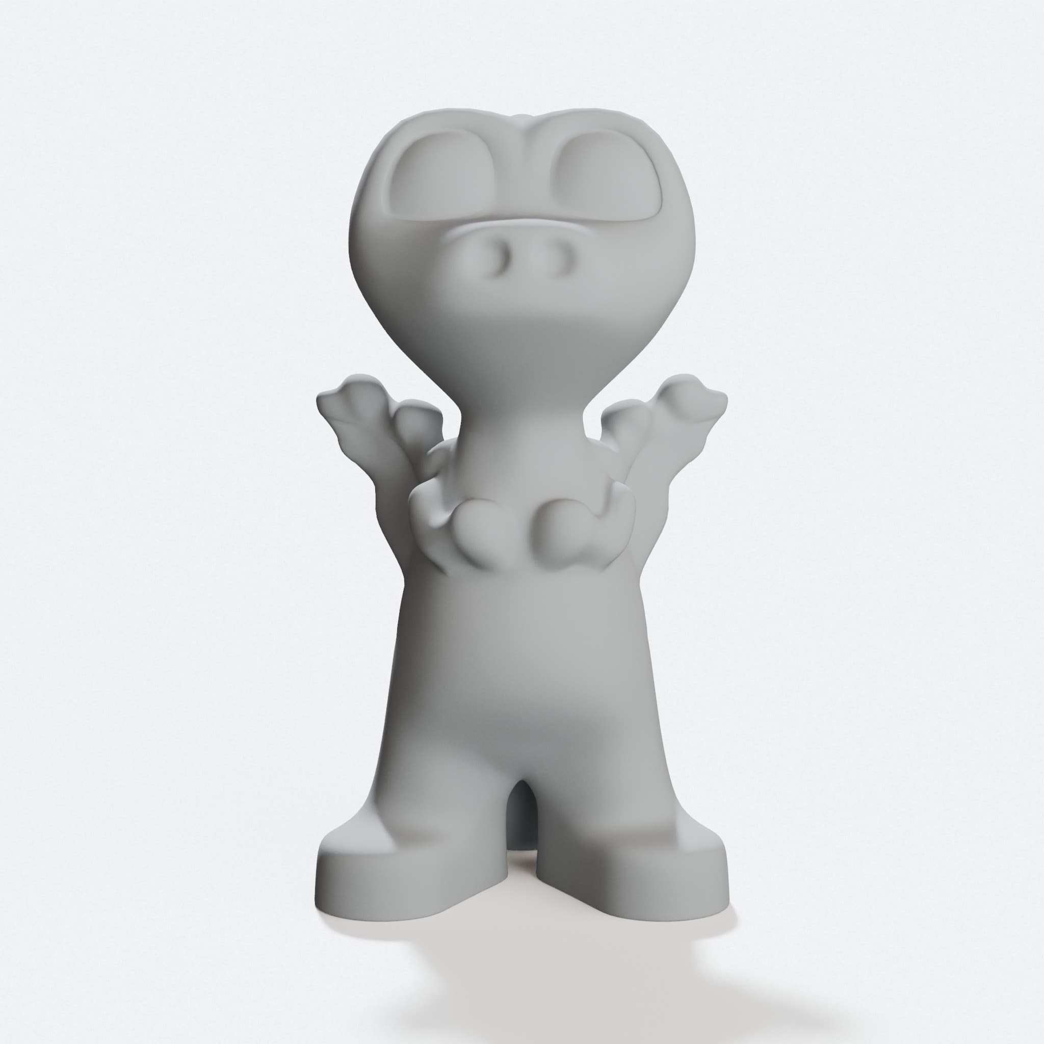 Dorus the Dragon – Supportless 3D Printed Toy Figure