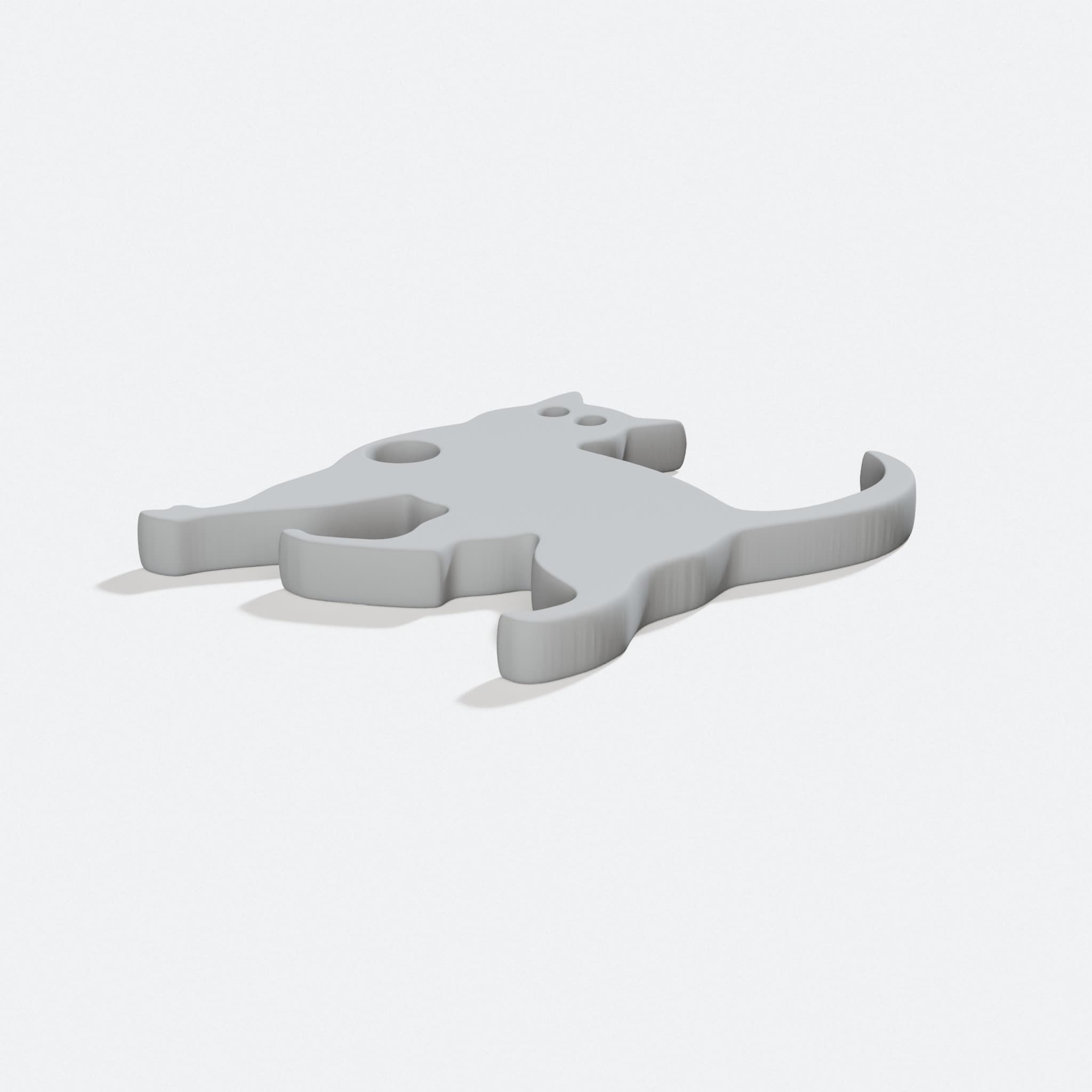 Cat Keychain - 3D Printed Pet Fan Accessory