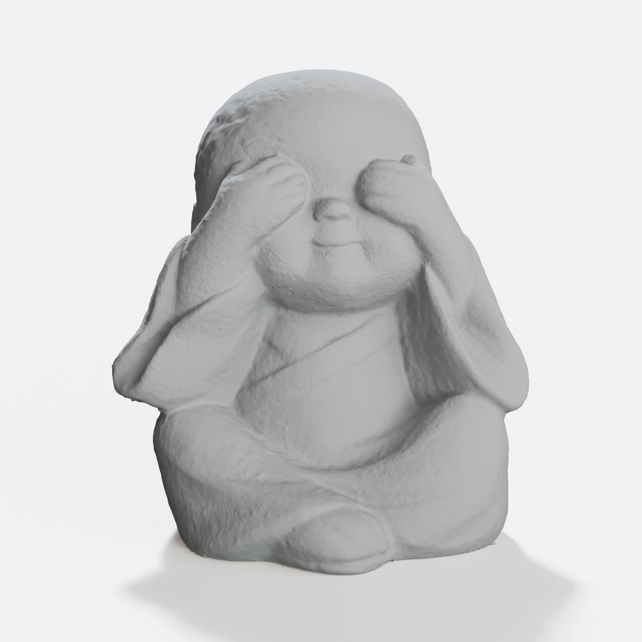 Three Cute Buddha Figures for Meditation Decor