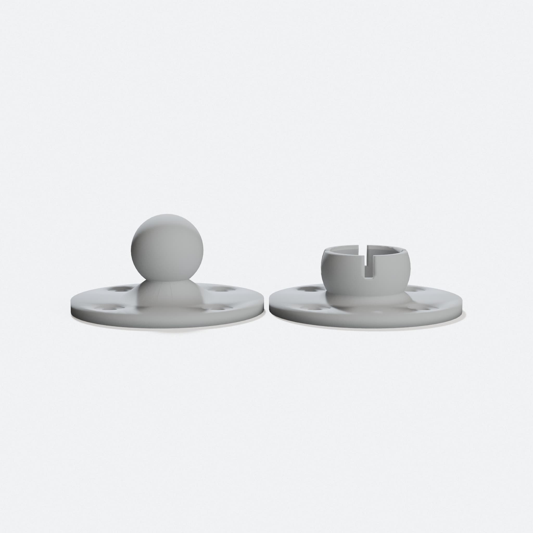 Customizable Ball and Socket Mount for DIY Projects