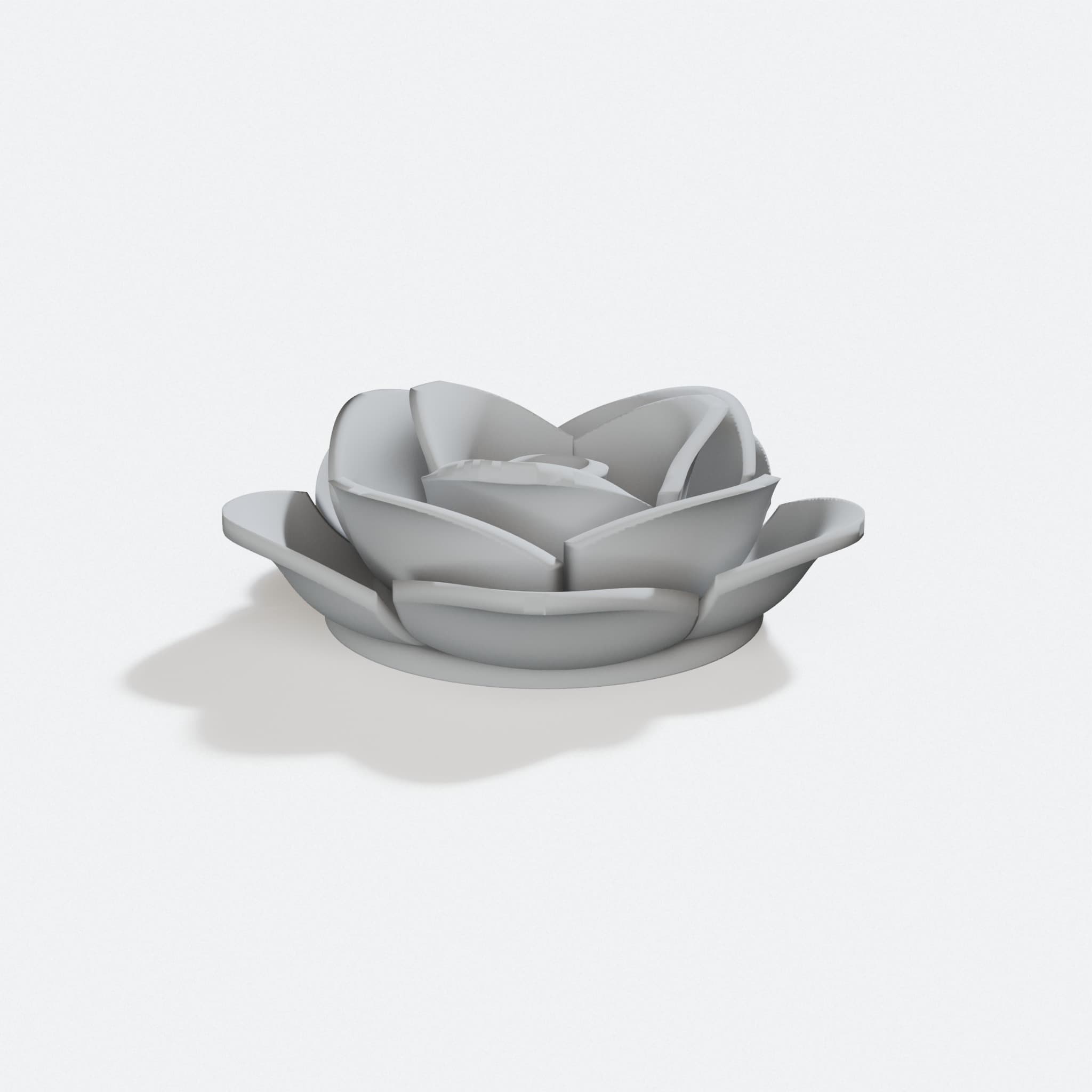 3D Printed Decorative Flower - Rose Home Decor STL File