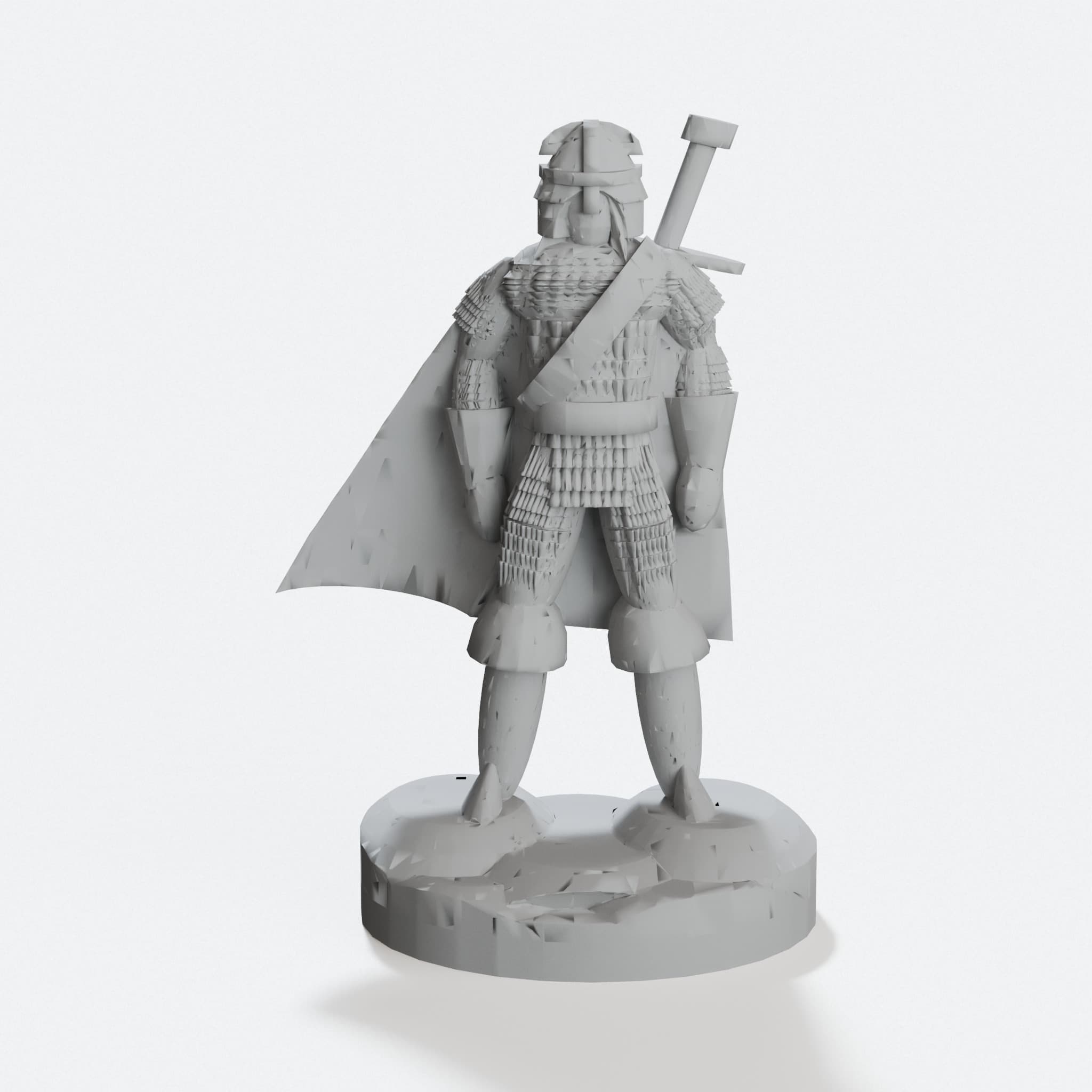 Northern Warrior with Greatsword – 28mm Fantasy RPG Miniature