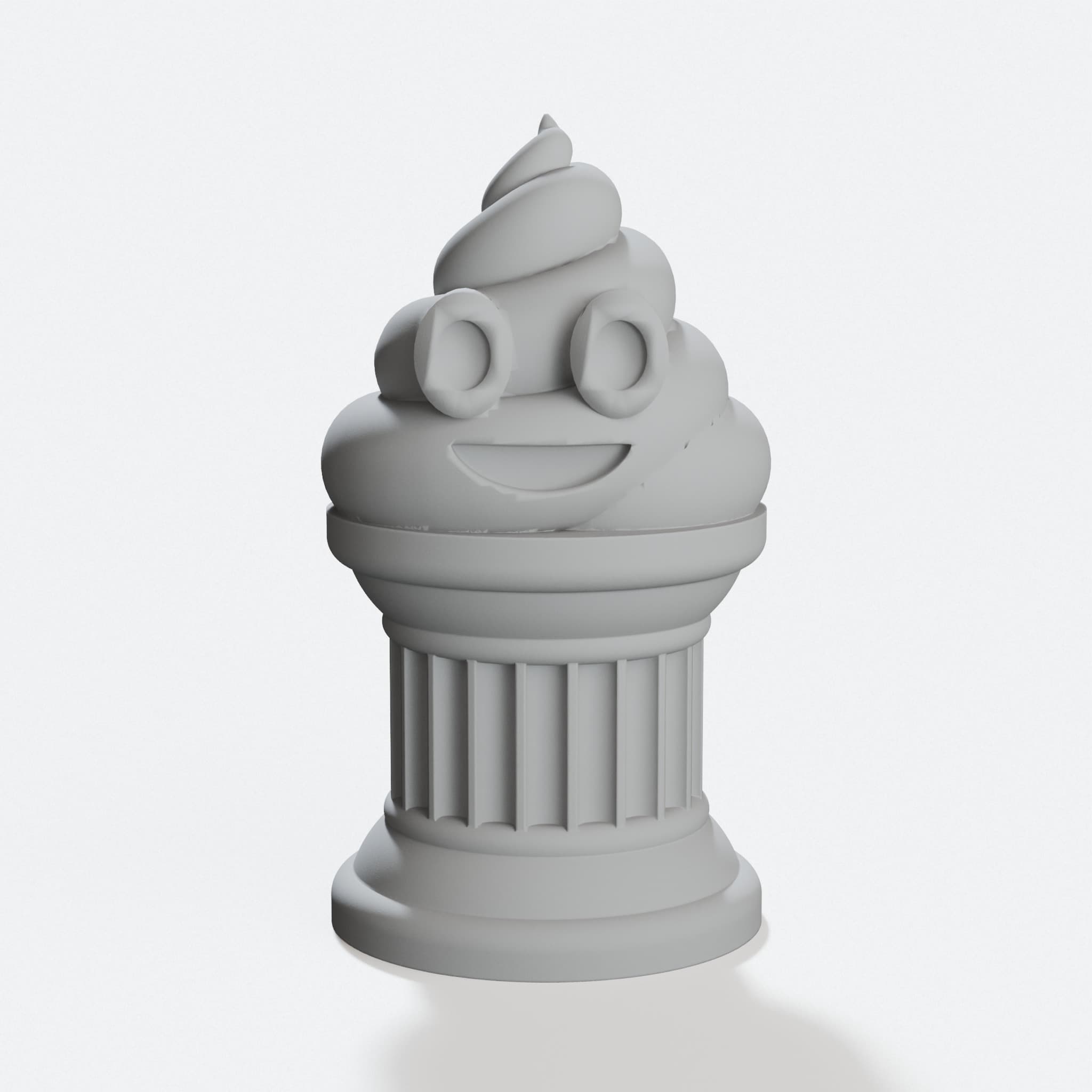 Poop Emoji Trophy - Fantasy Football Loser Award