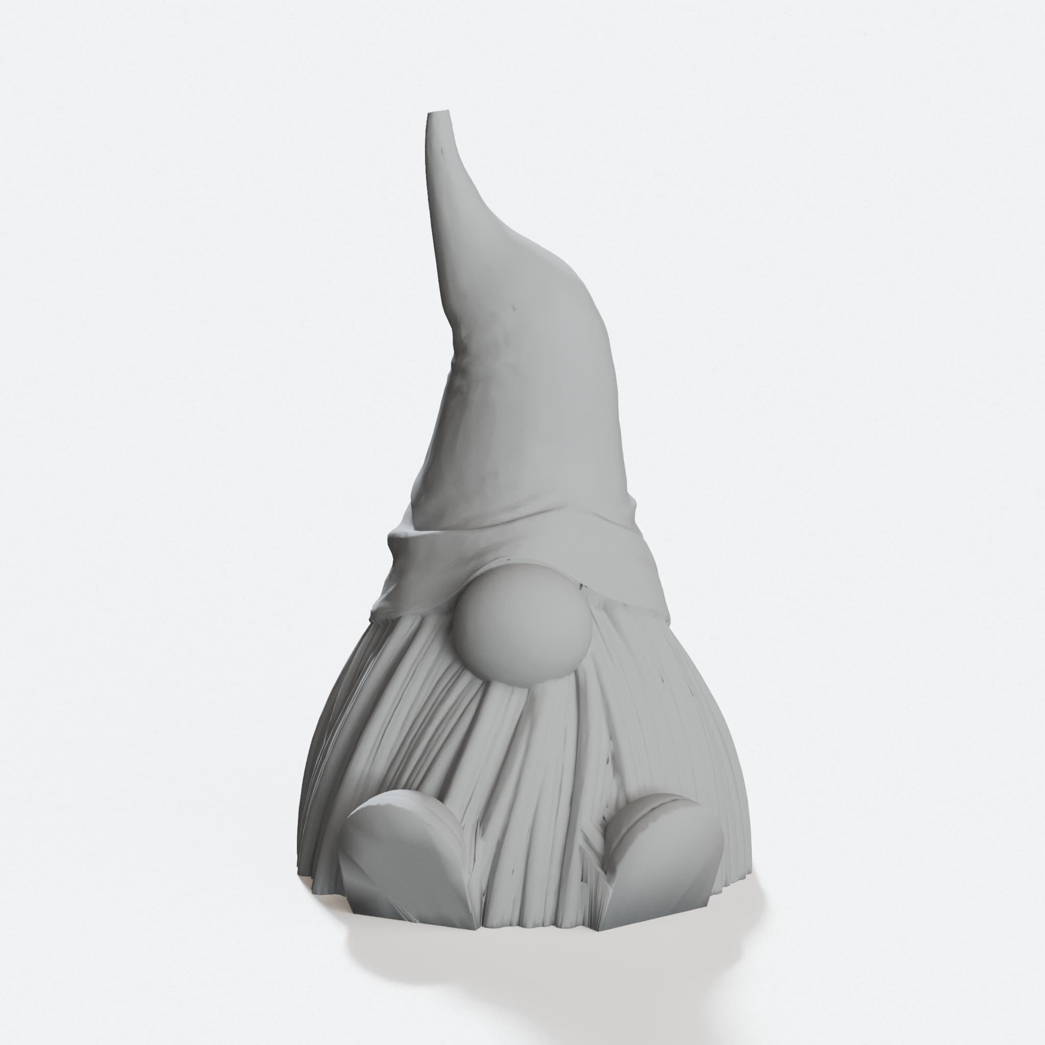 Sitting Gnome 3D Printed Home Decor