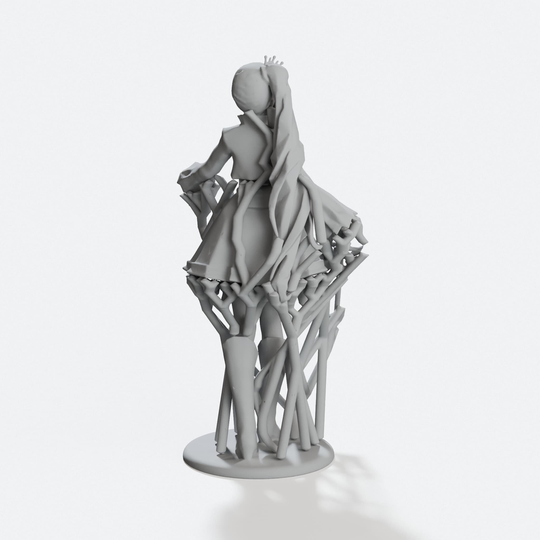 Weiss Schnee 3D Printed Toy Figure from RWBY