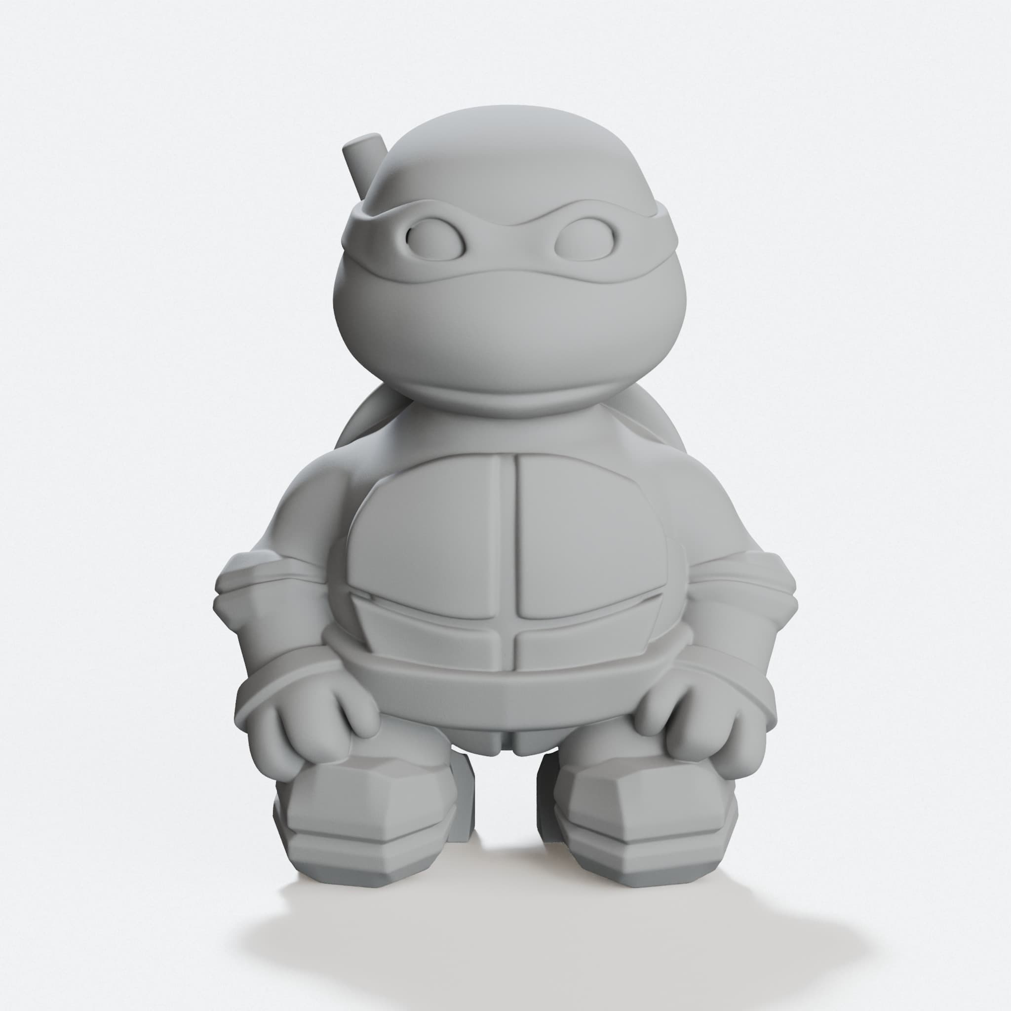 Little Turtle Warrior Bo Staff 3D Printed Toy