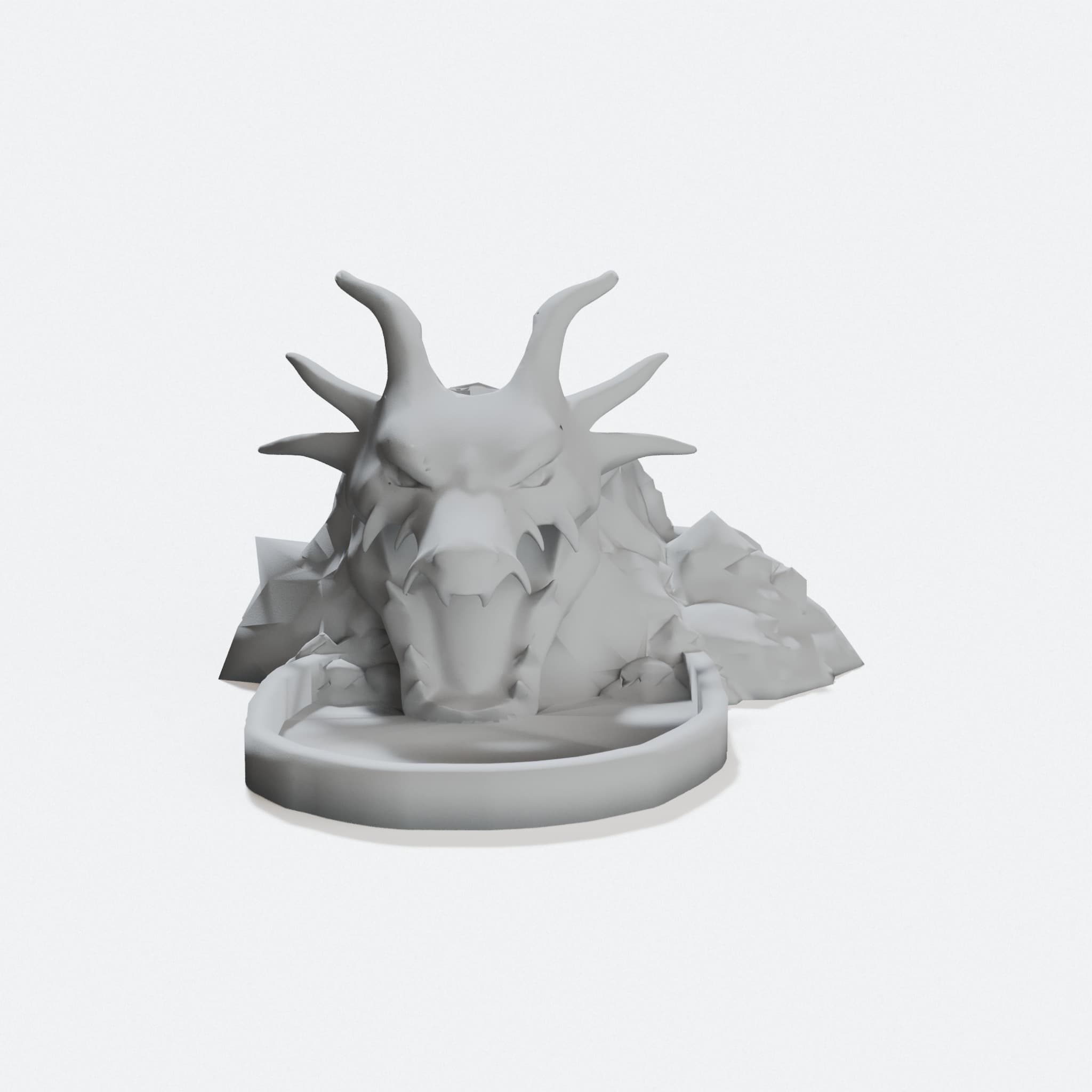 Dragon Head Dice Tower, 3D Printed Toy for Tabletop Games