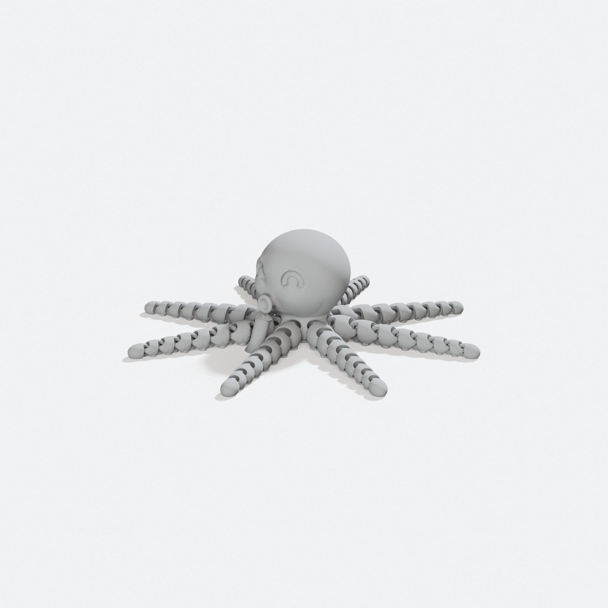 Cute Mini Octopus v2 - 3D Printable Toy