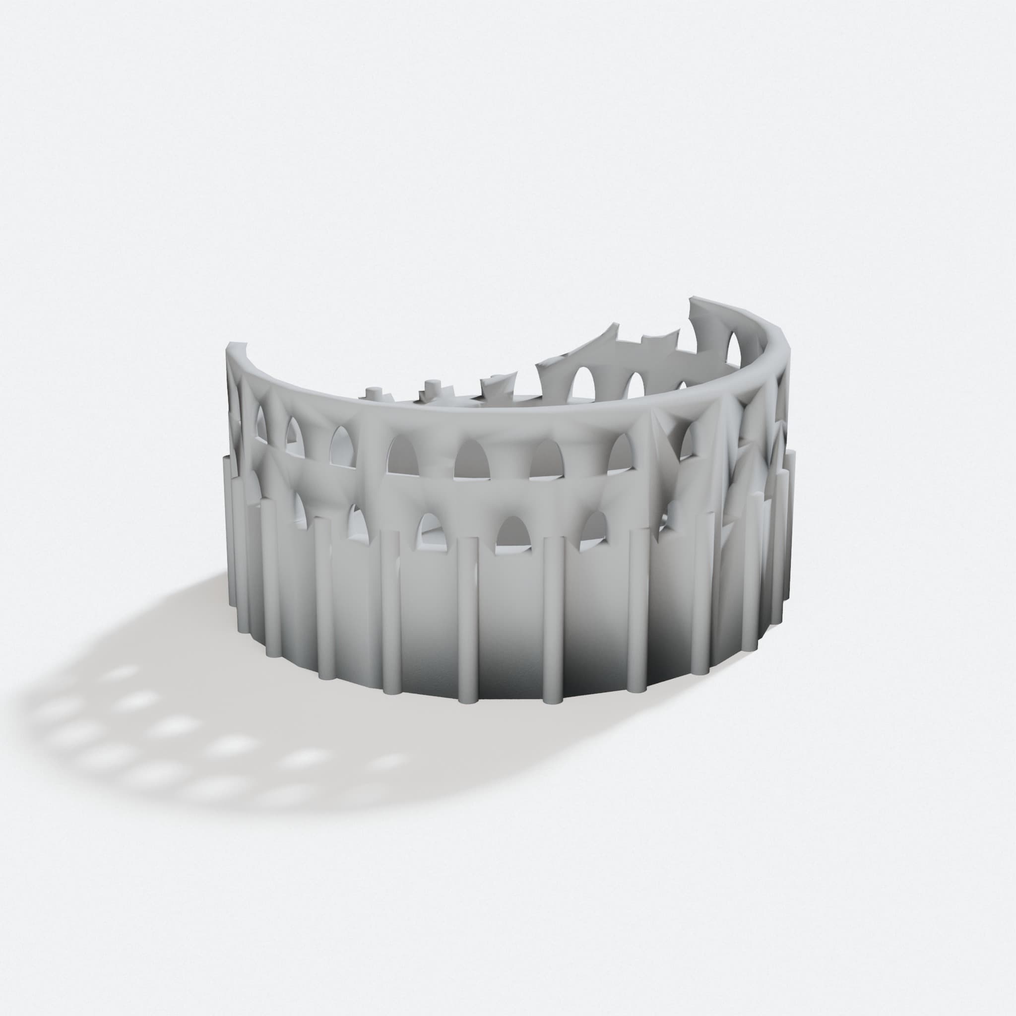 Stone Landmarks 3D Model - Educational Building Project