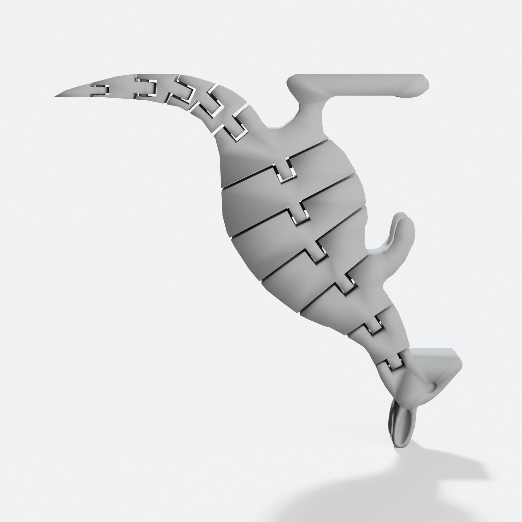 Articulated Kangaroo 3D Printed Toy Model