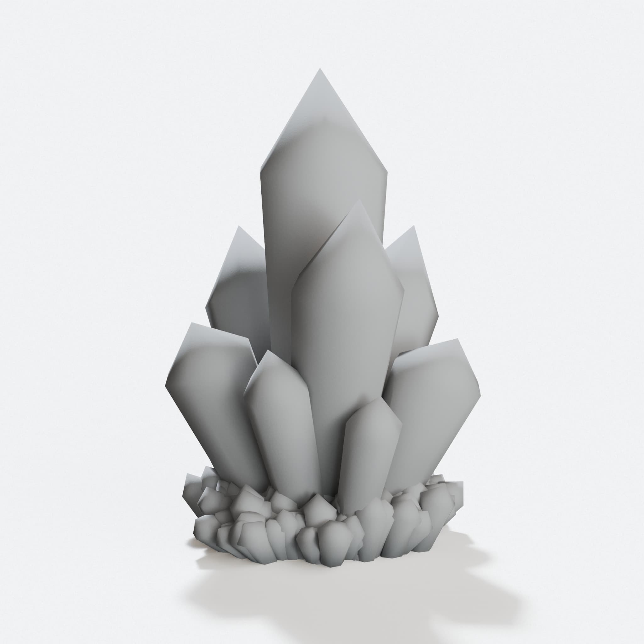 Custom 3D Printed Crystal Cluster Home Decor