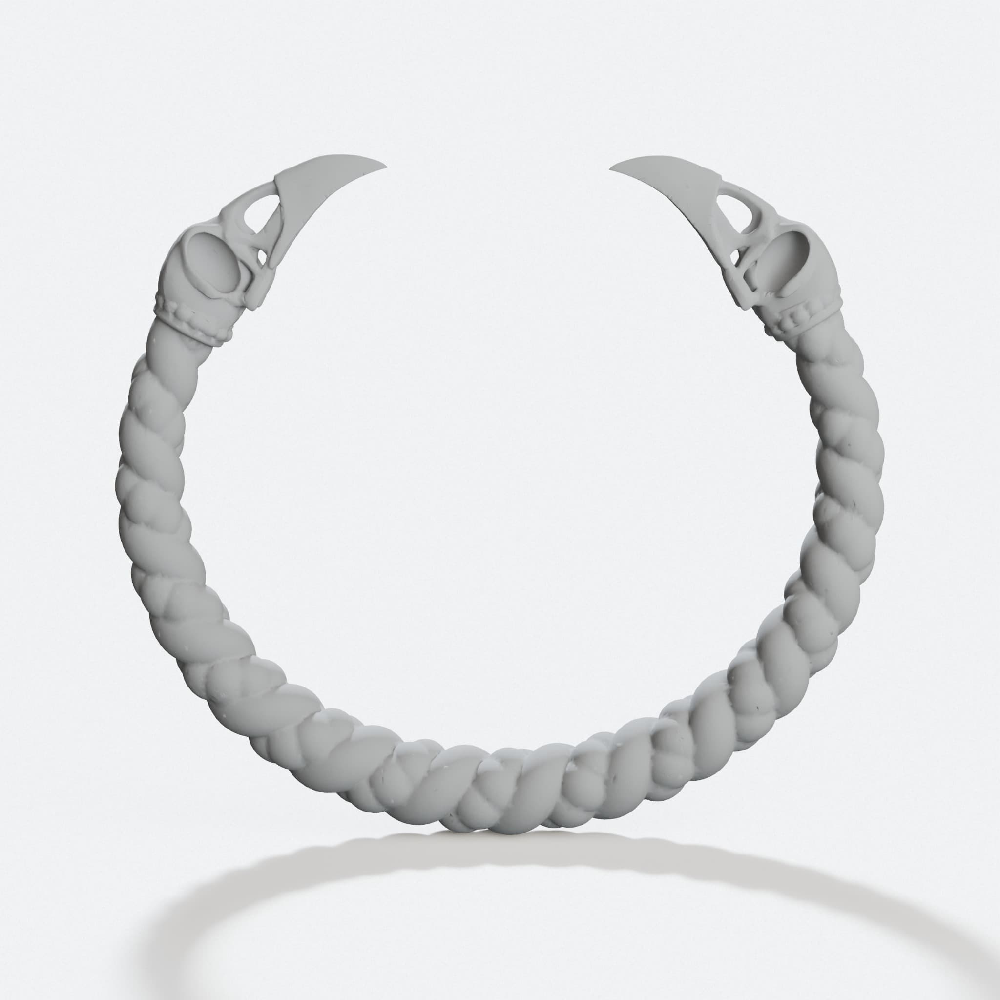 Raven Skull Viking Bracelet 3D Printed Gift