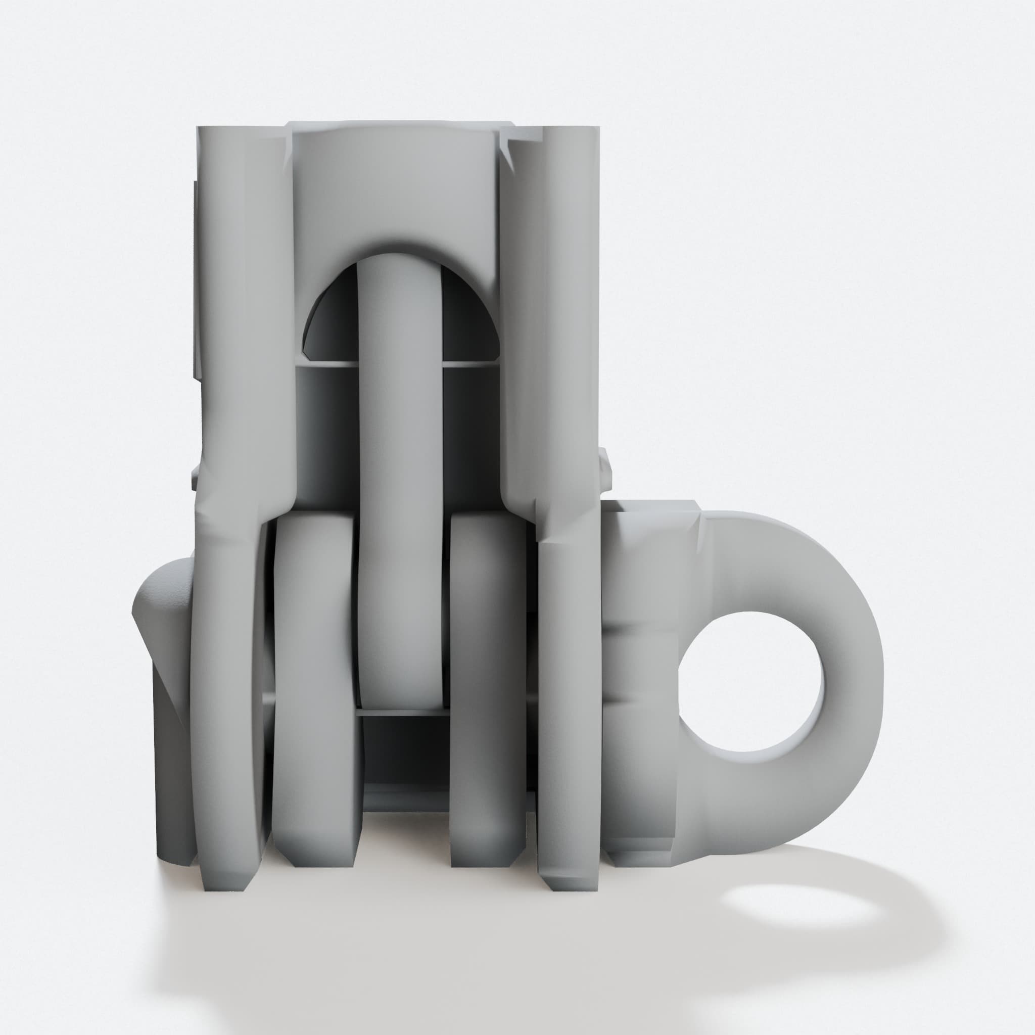Print in Place Engine Keychain, 3D Printed Toys