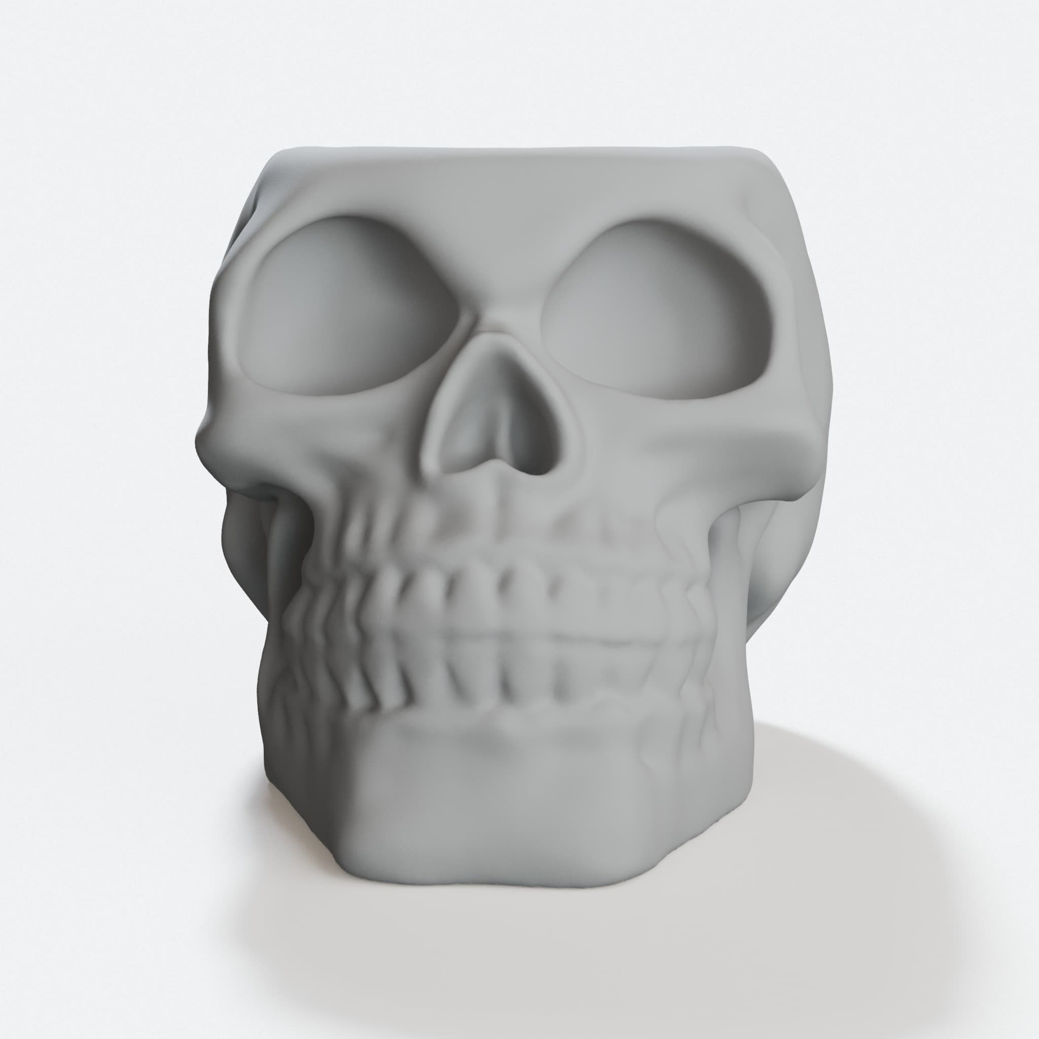 Skull Planter 3D Printed Home Decor