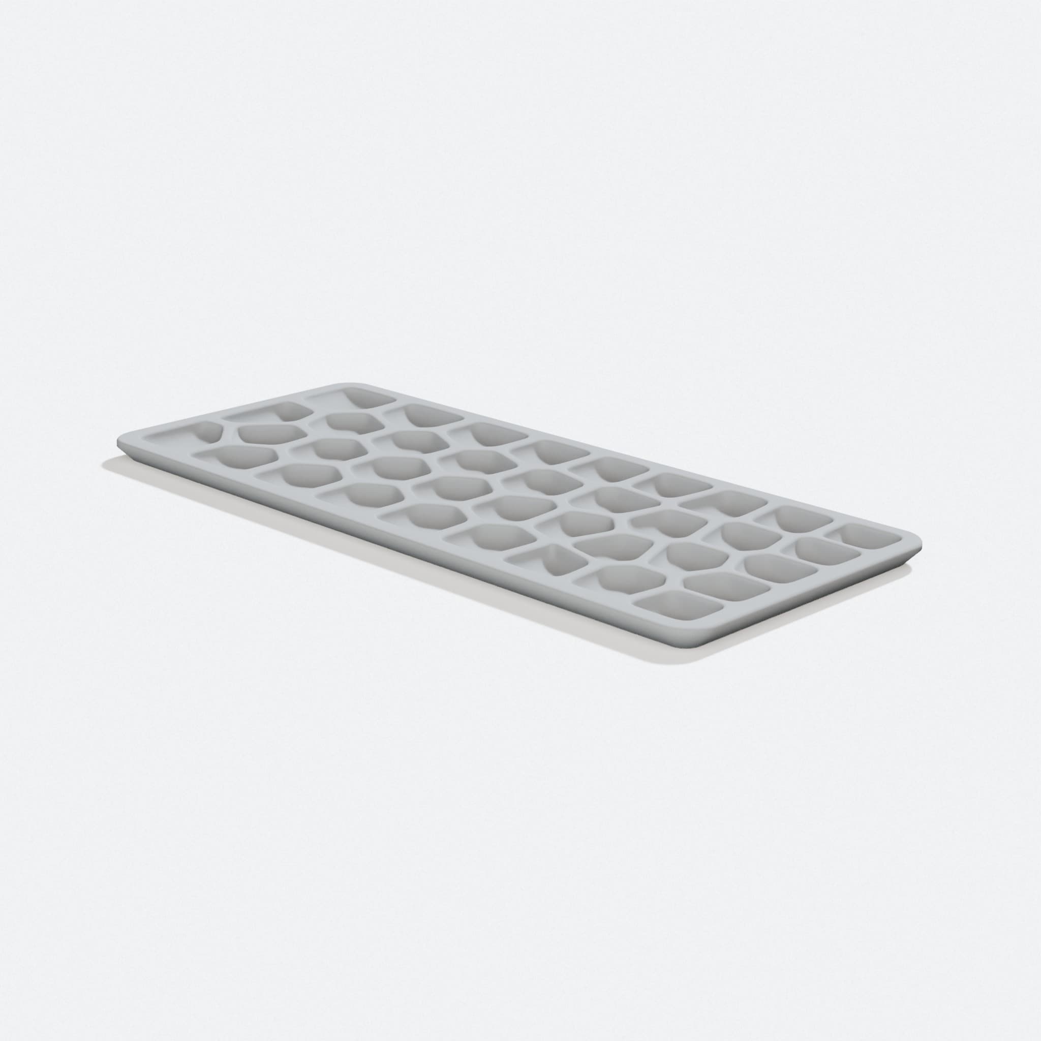 Voronoi Screw Tray 3D Printed Organizer 20x8cm
