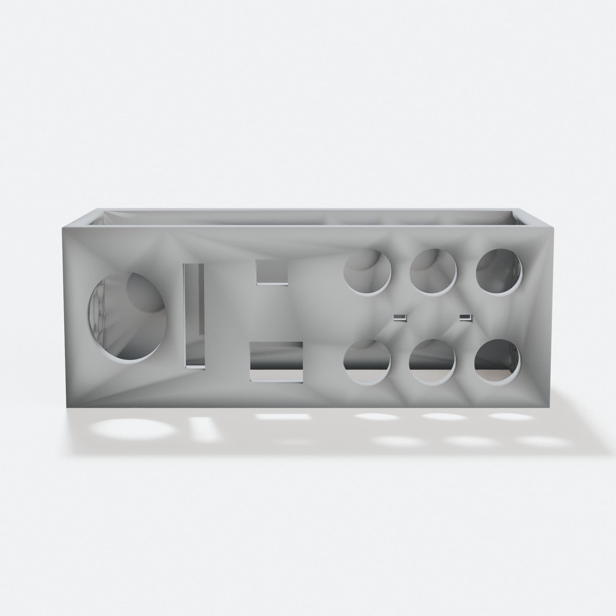 3D-Printed Bathroom Organizer with 6 Toothbrush Slots