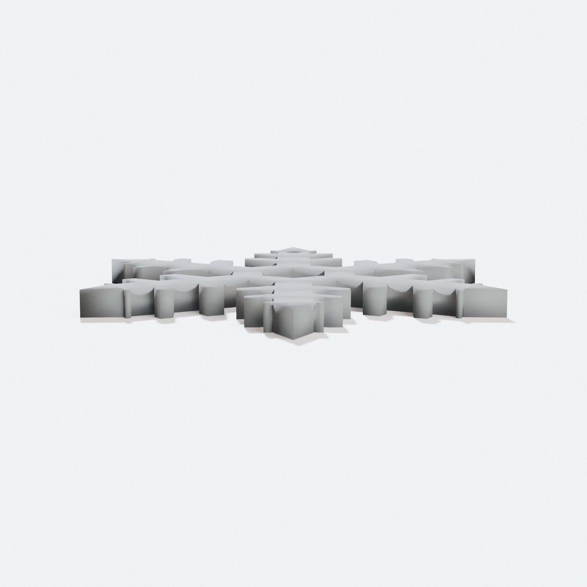 3D Printed Snowflake Christmas Decoration for Wall & Home Decor