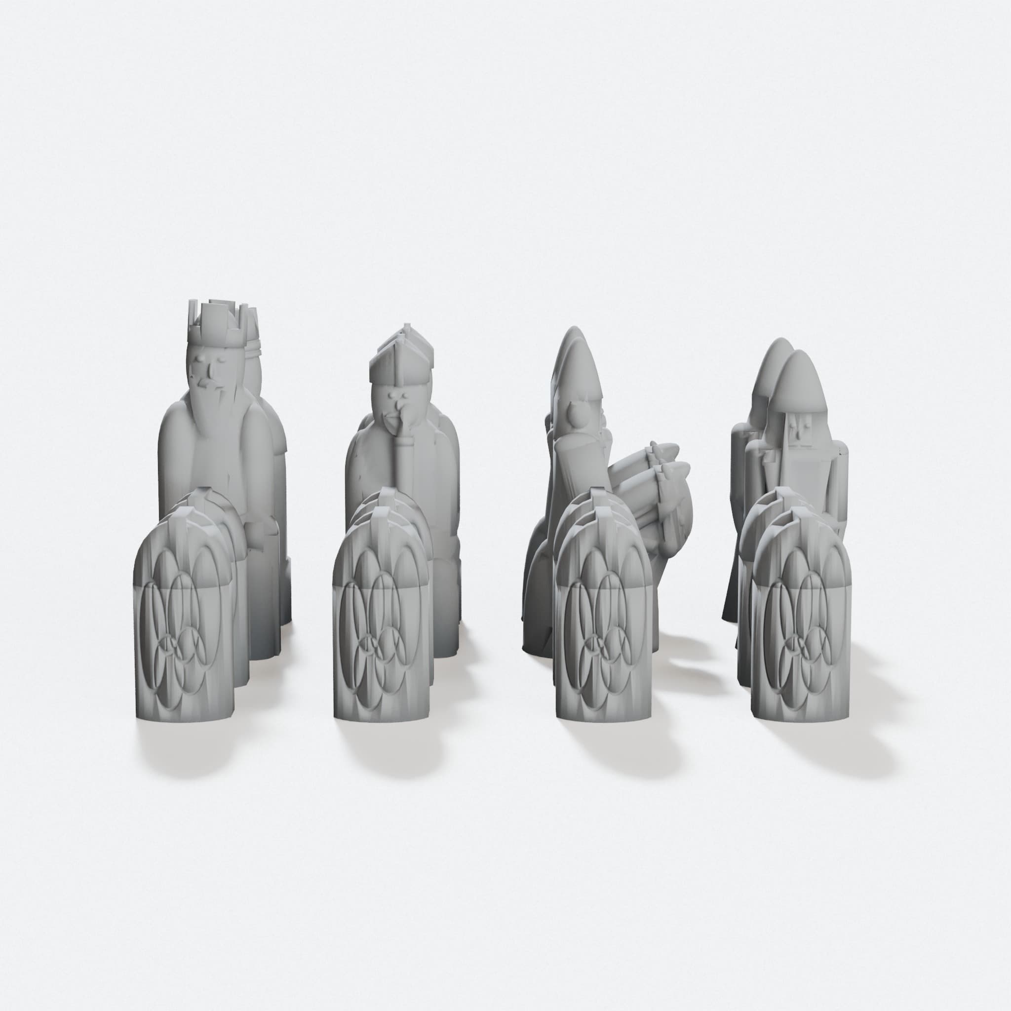 Lewis Chess Piece Set - 3D Printable